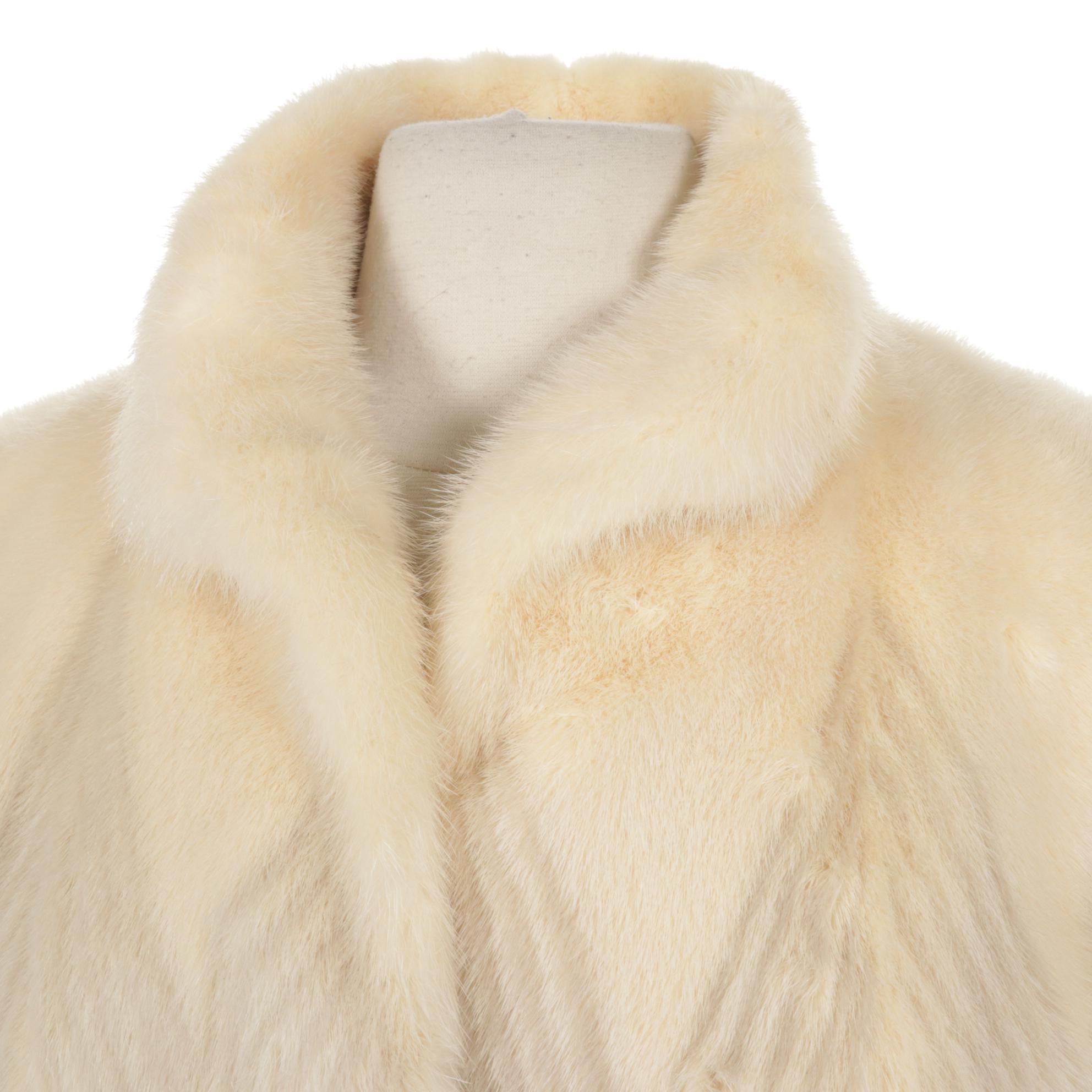 Herringbone Tourmaline Mink Fur Jacket by Ballad Furs