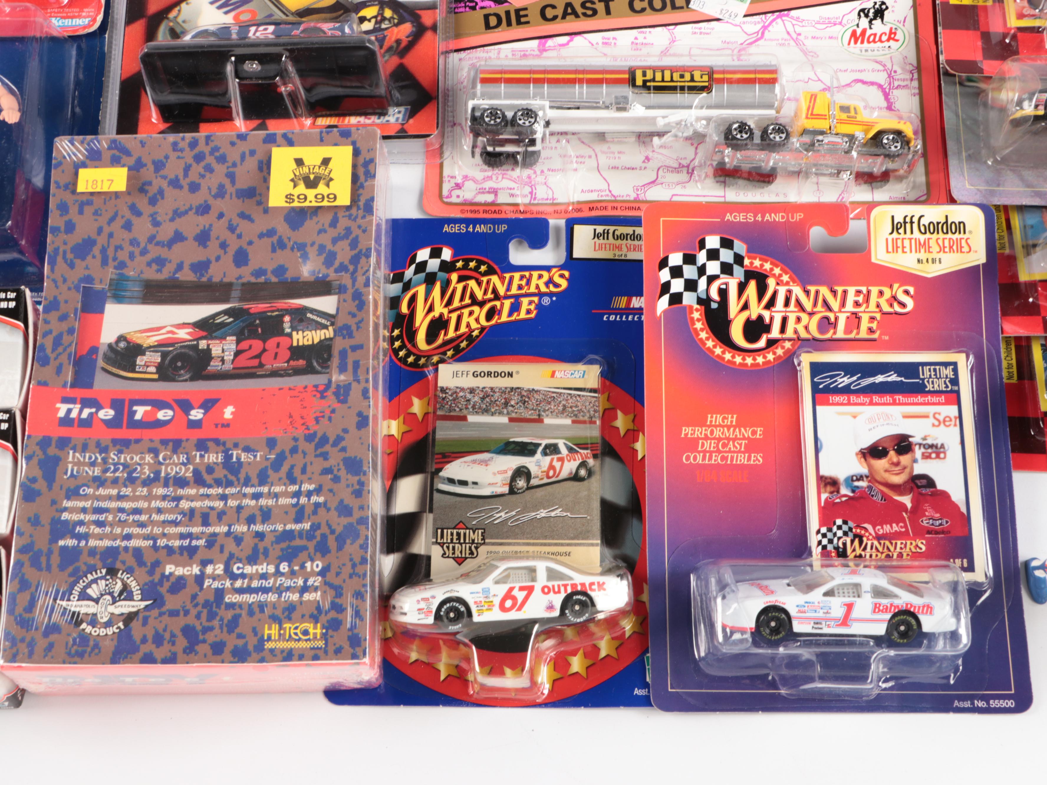 NASCAR, MLB, and Basketball Cards, and Action Figures, Diecast Cars