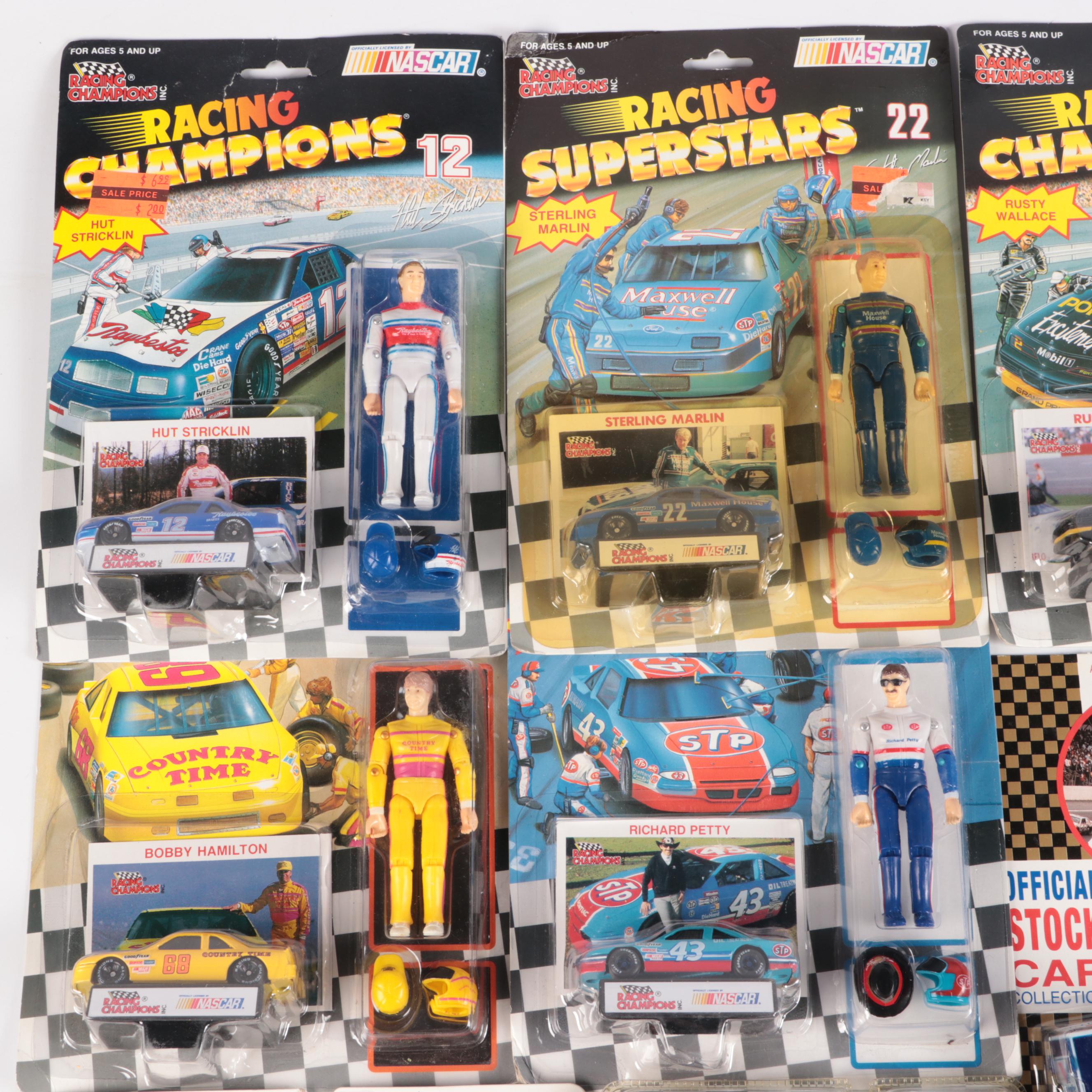 NASCAR, MLB, and Basketball Cards, and Action Figures, Diecast Cars