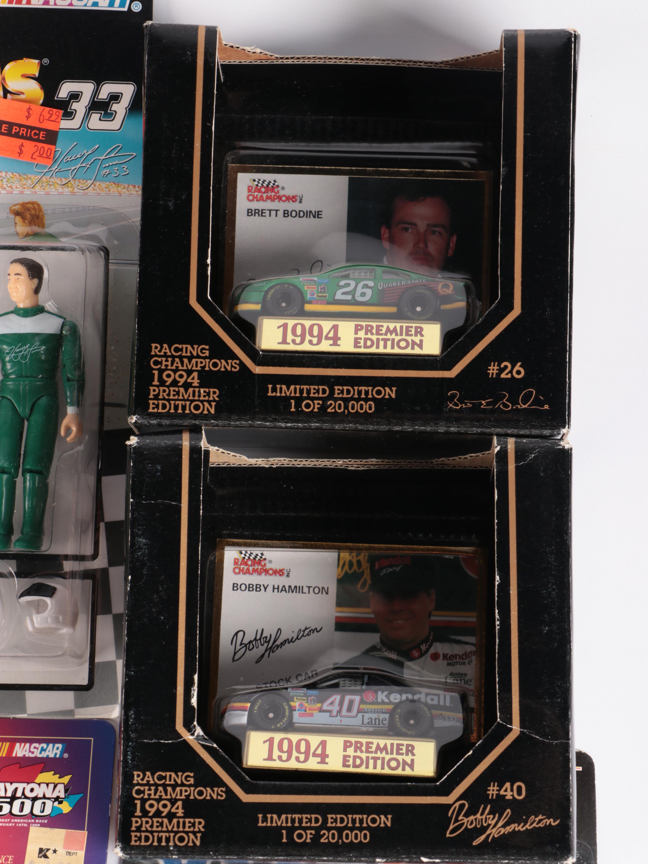 NASCAR, MLB, and Basketball Cards, and Action Figures, Diecast Cars