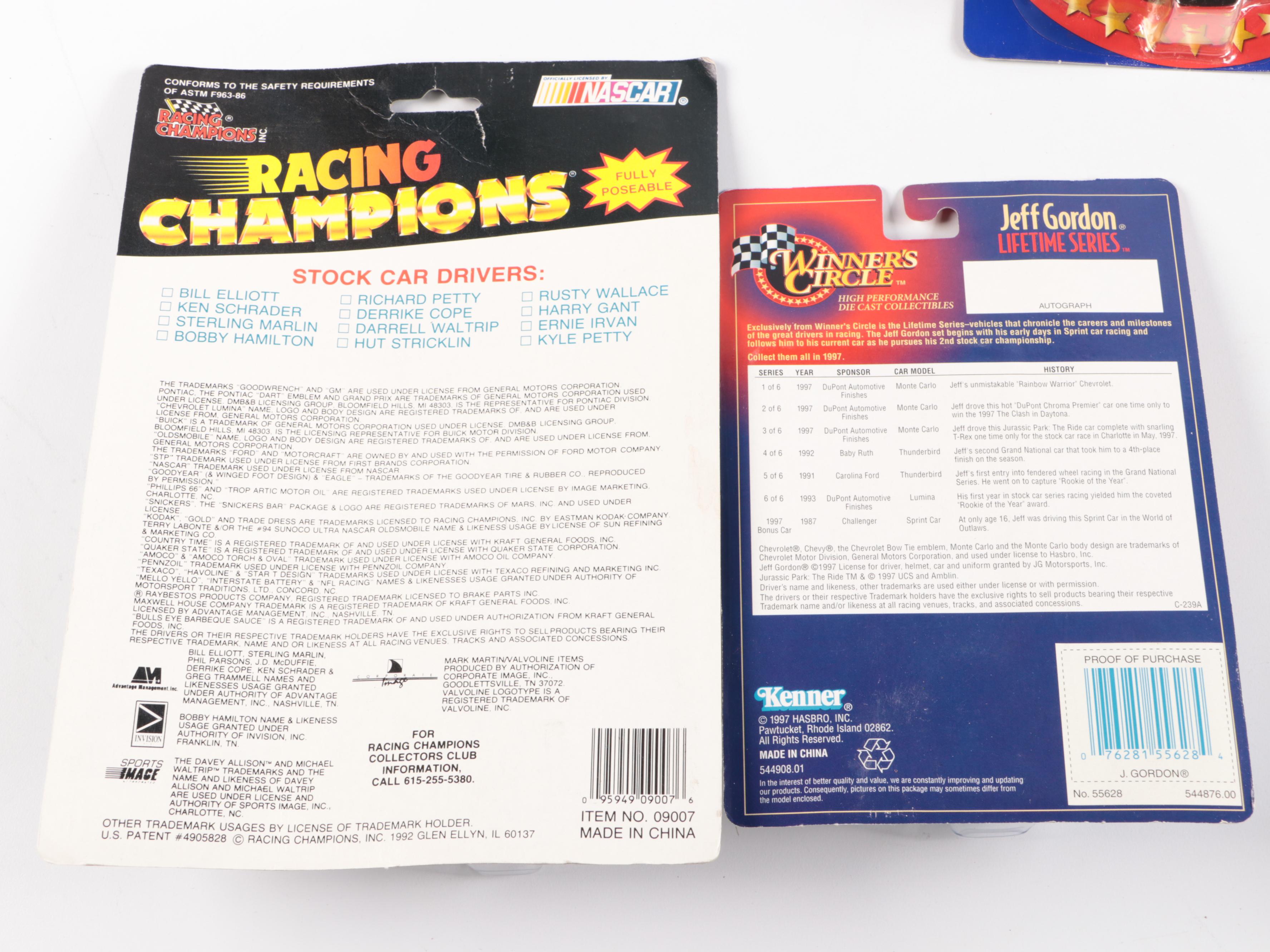 NASCAR, MLB, and Basketball Cards, and Action Figures, Diecast Cars