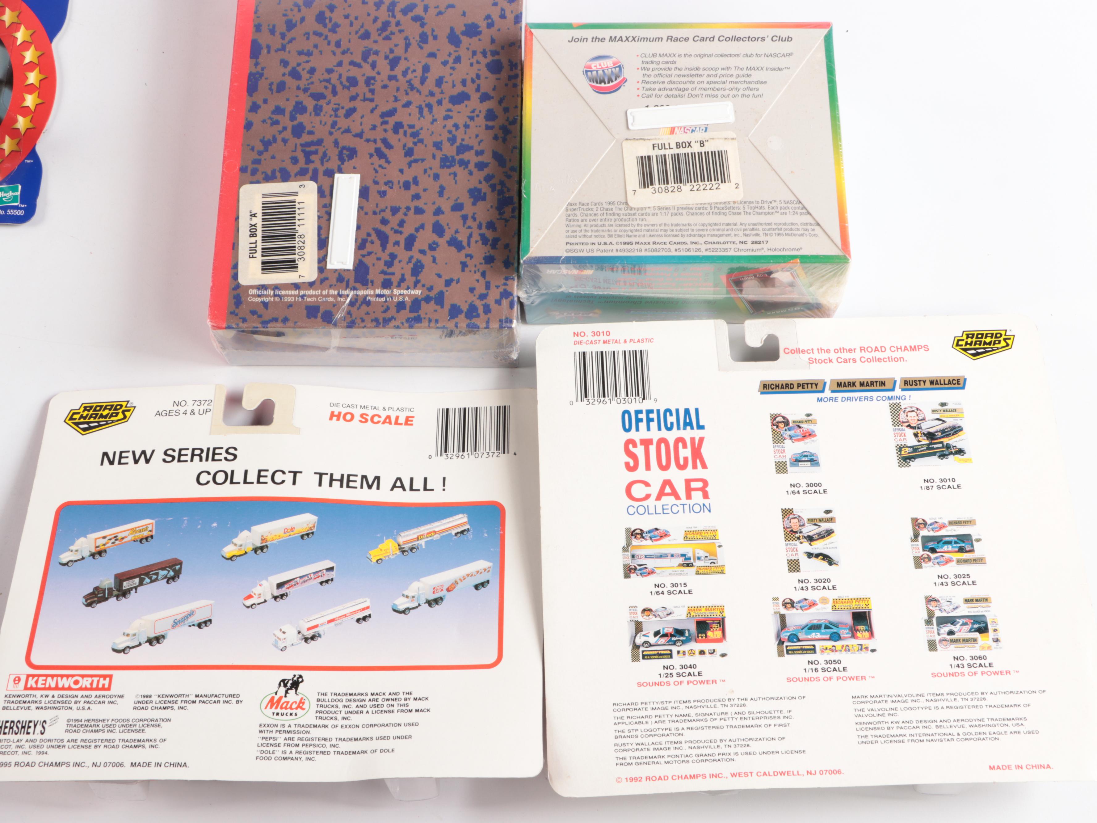 NASCAR, MLB, and Basketball Cards, and Action Figures, Diecast Cars