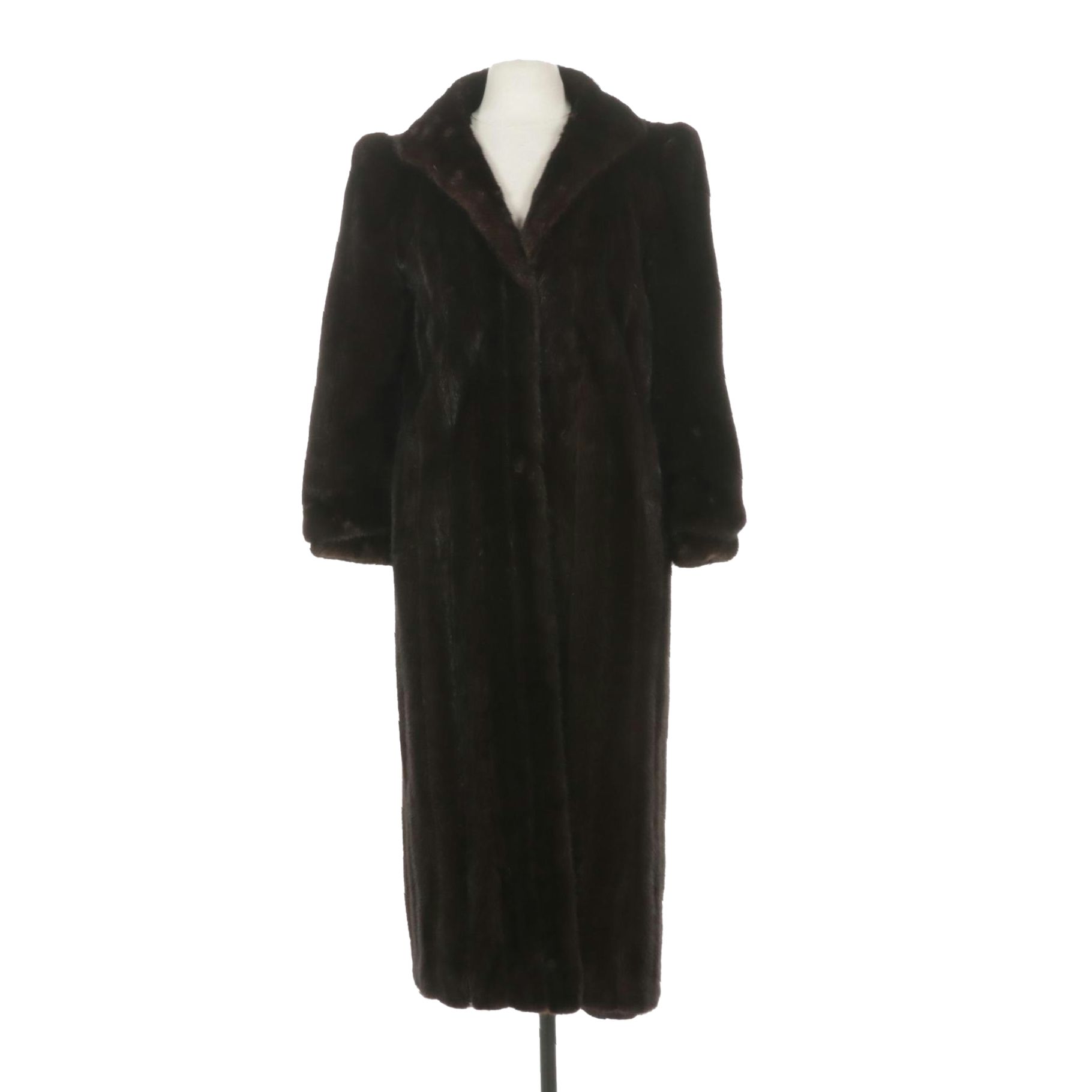 Blackglama Dark Ranch Mink Fur Coat by Morris Kaye & Sons