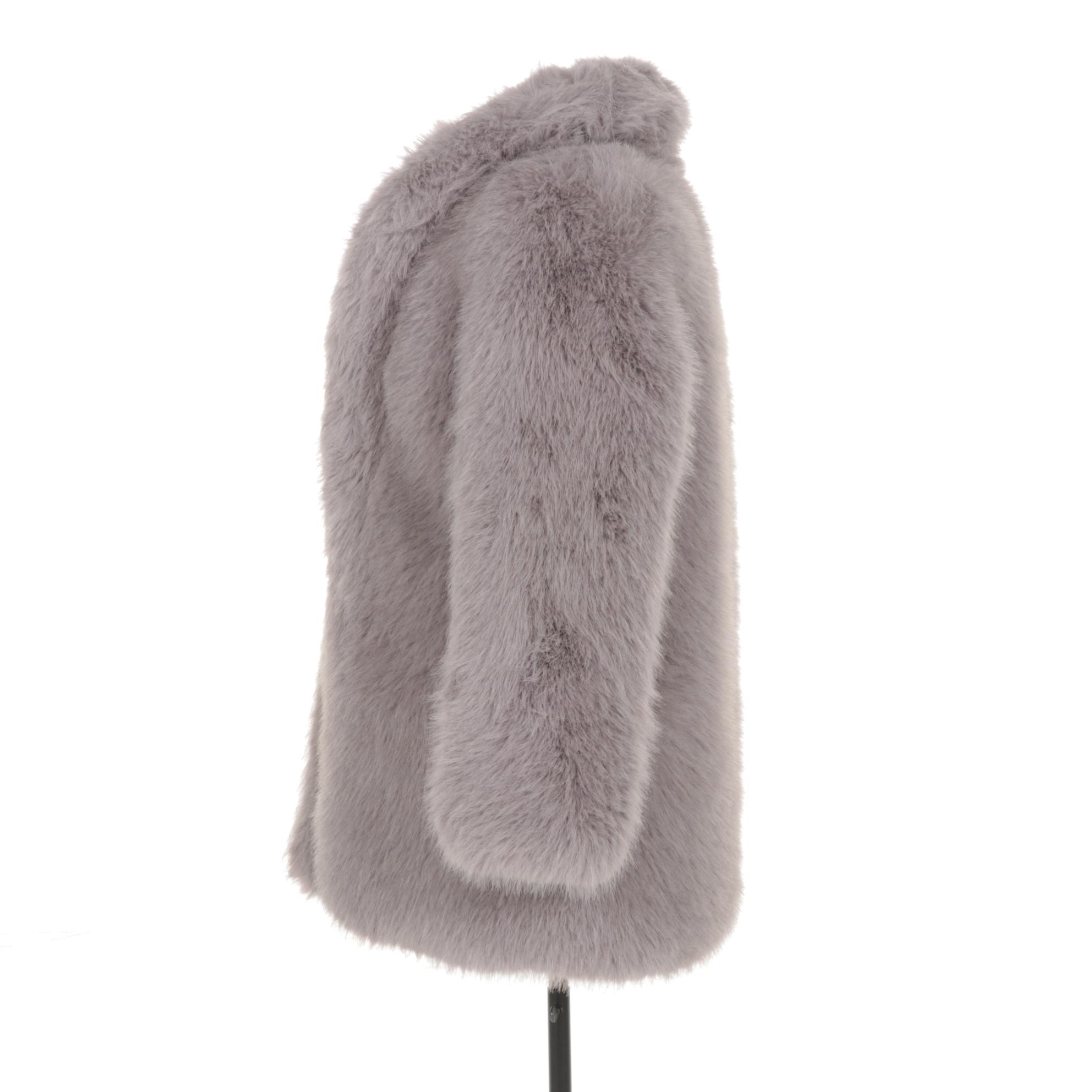 Dusty Lavender Dyed Fox Fur Jacket by Layla's Furs