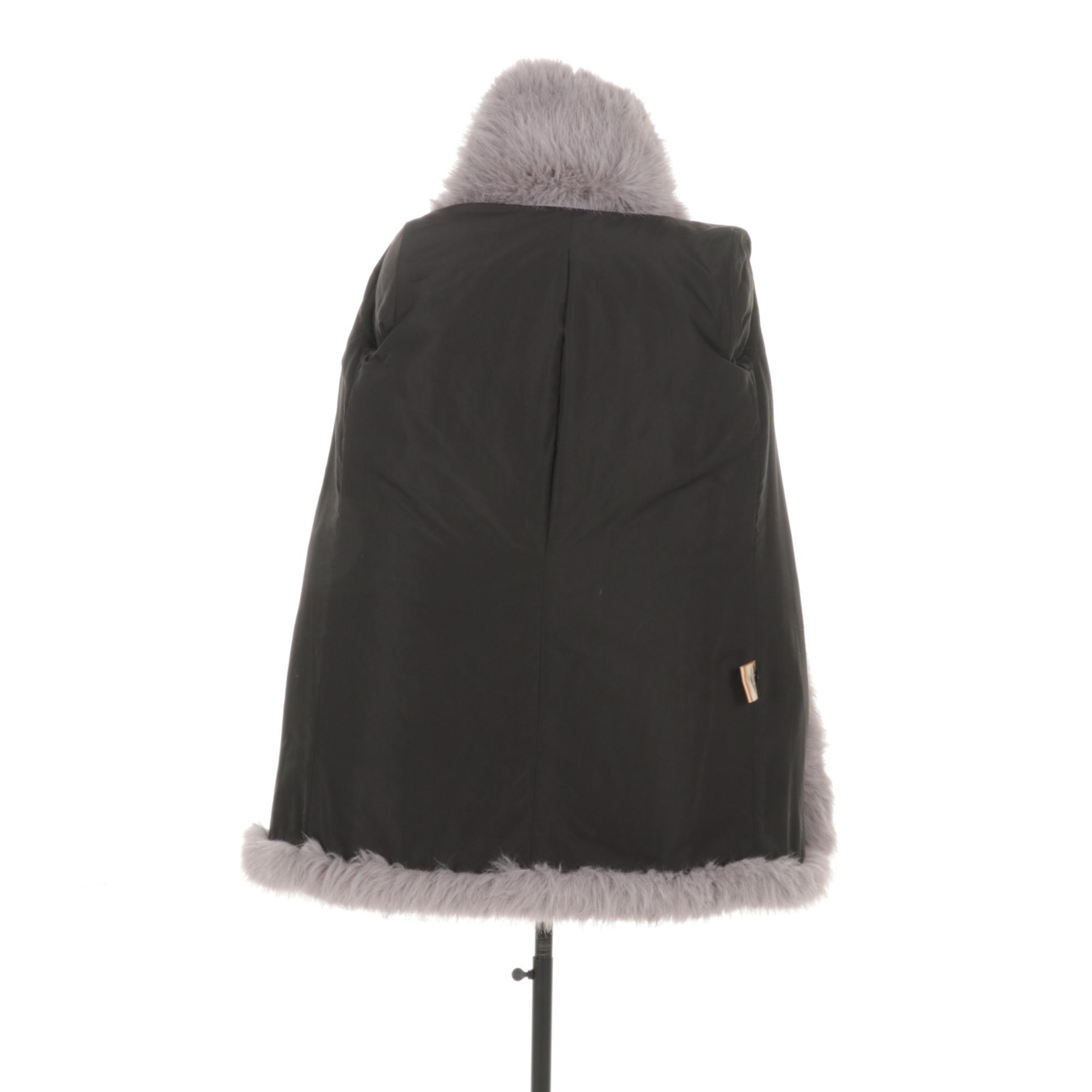 Dusty Lavender Dyed Fox Fur Jacket by Layla's Furs