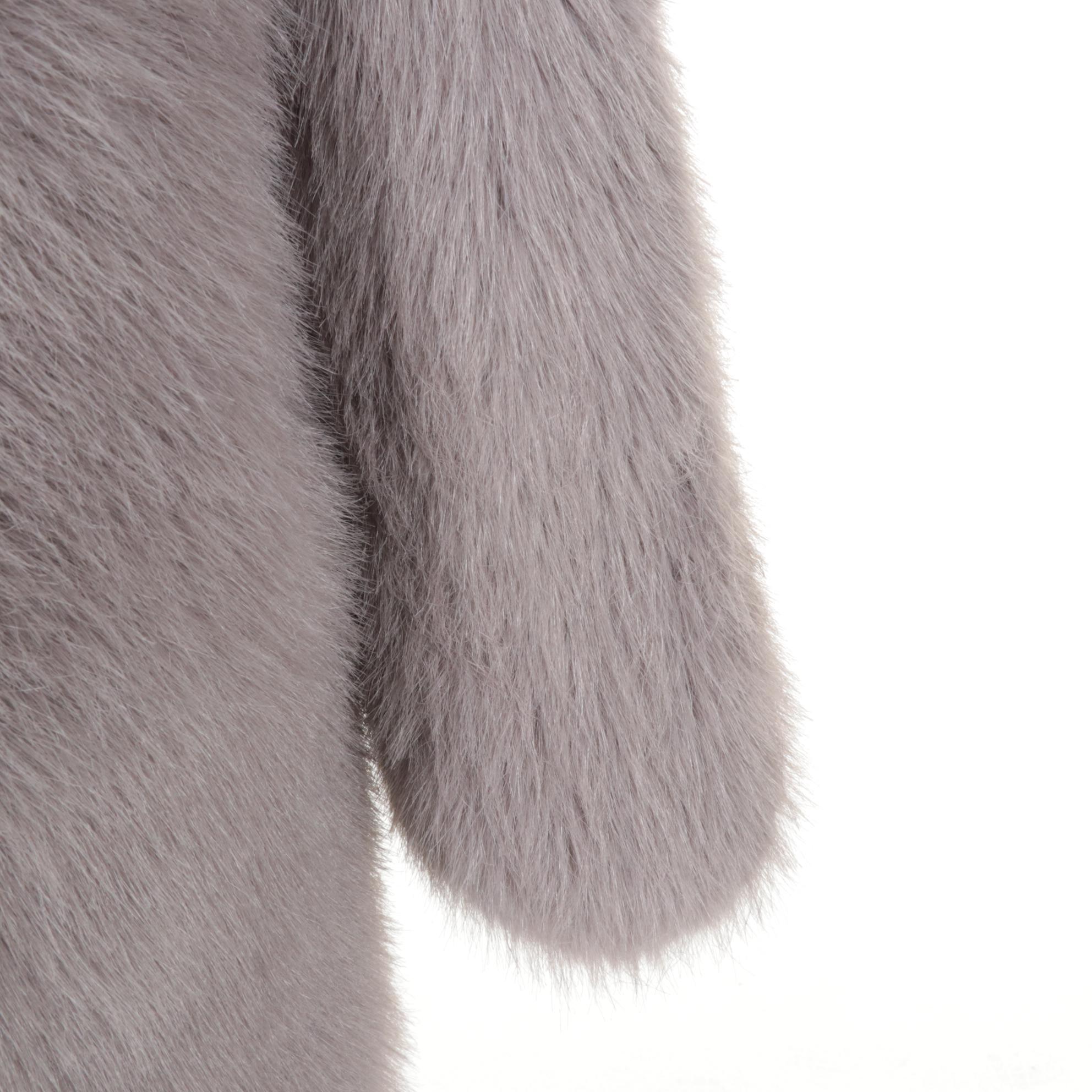 Dusty Lavender Dyed Fox Fur Jacket by Layla's Furs