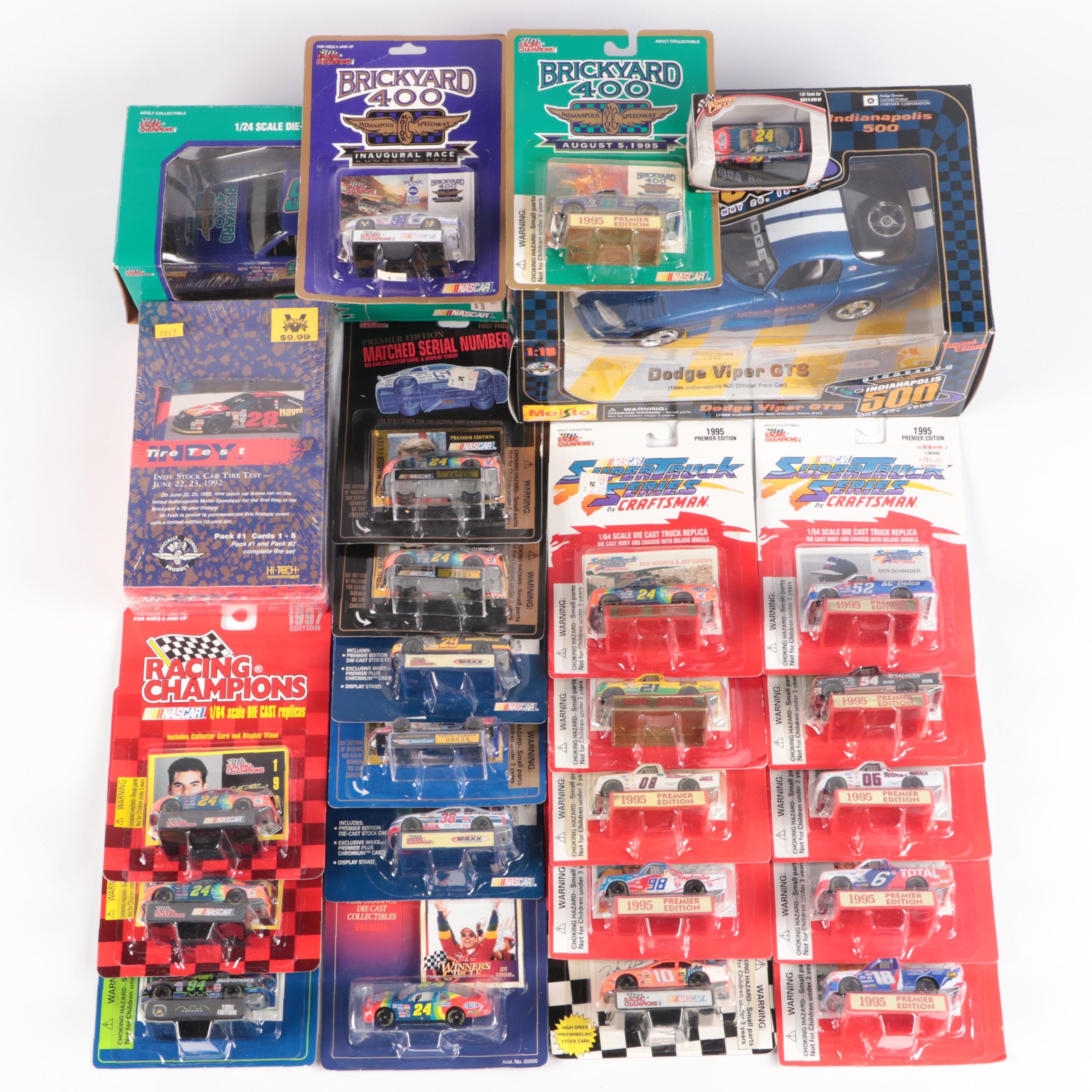 NASCAR "Dodge Viper GTS," "Backyard 400," and Other Racing Memorabilia