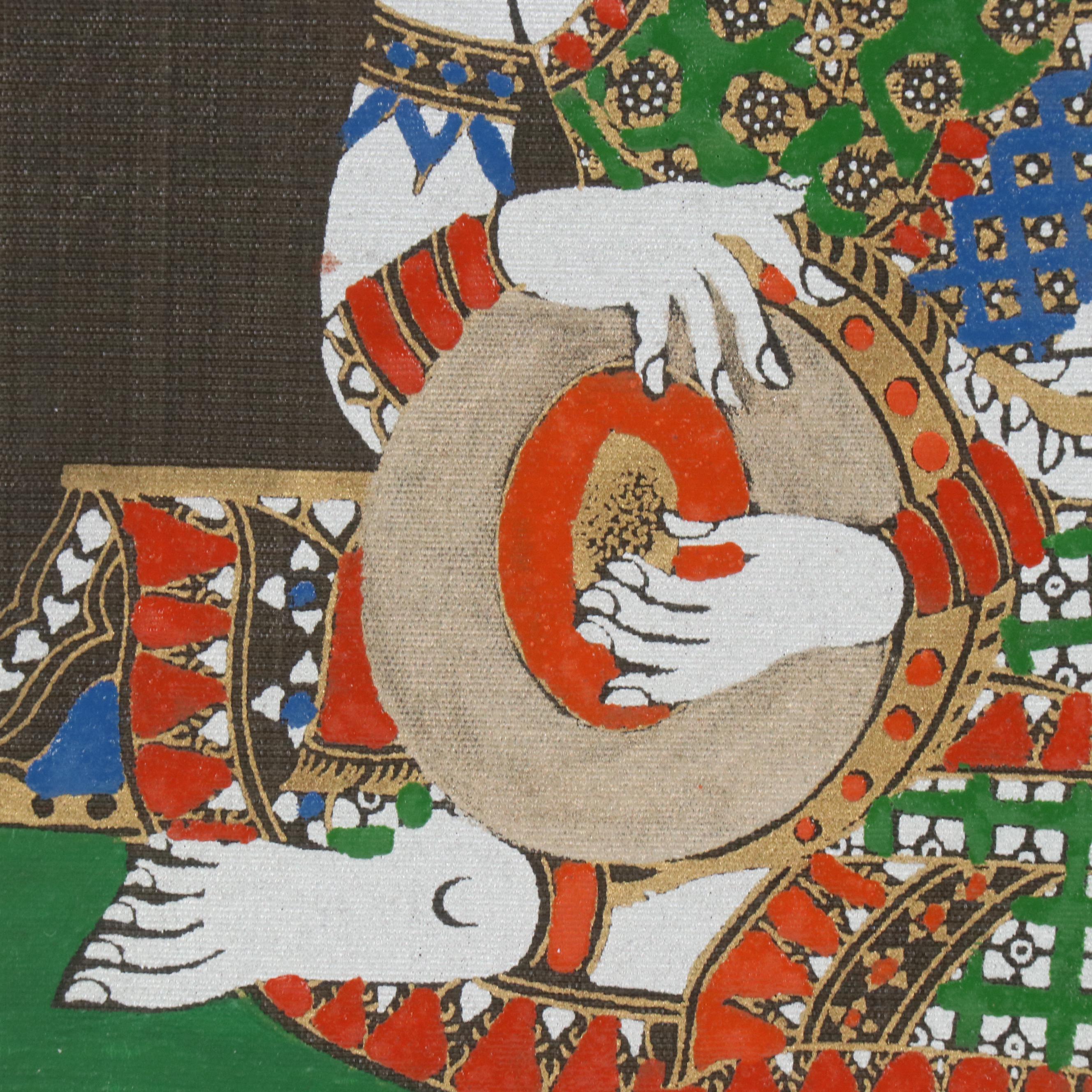 Screenprinted Fabric Panels of Thai Deities