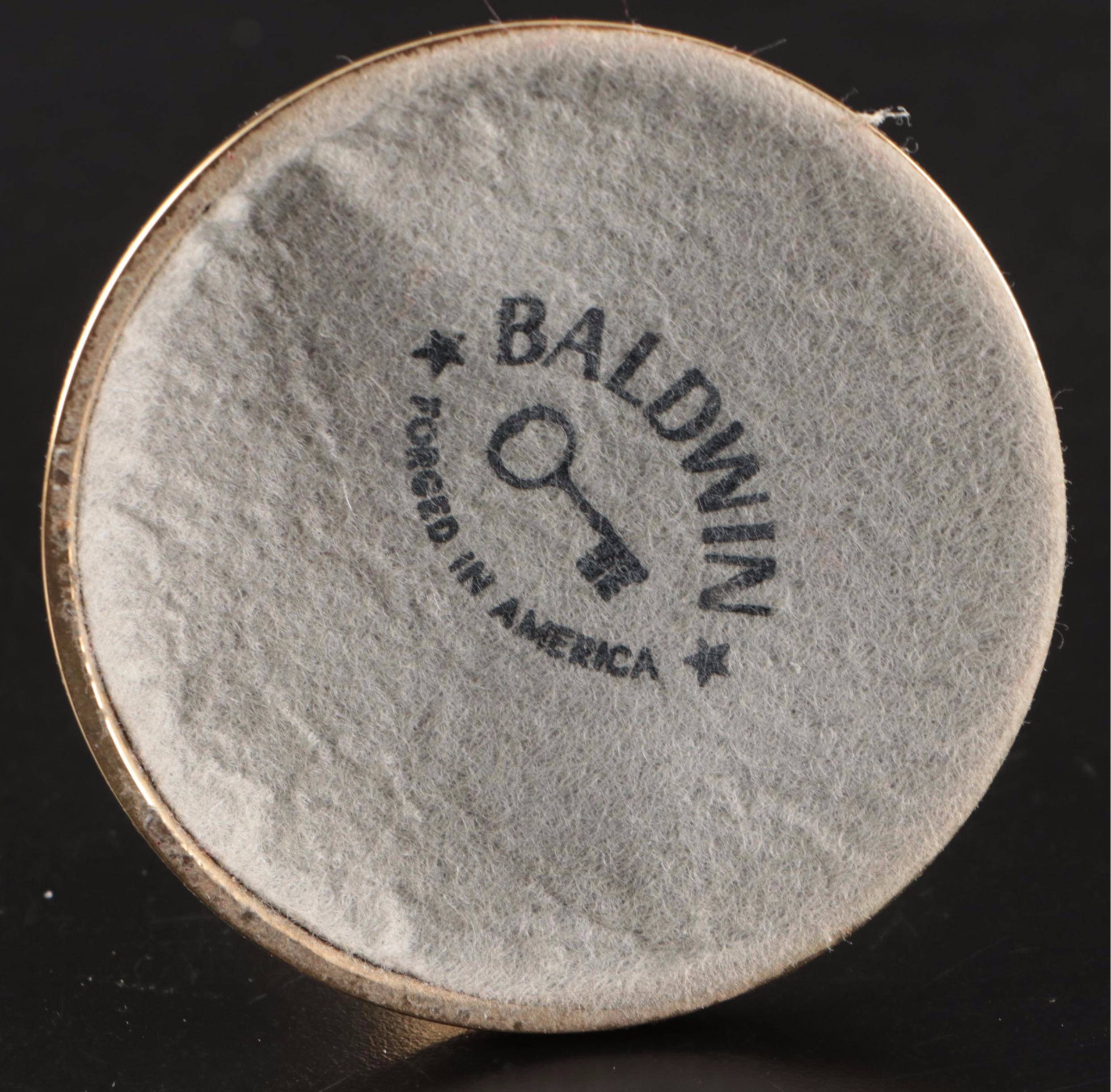 Baldwin and Other Brass Candle Holder with Brass Candle Sconces