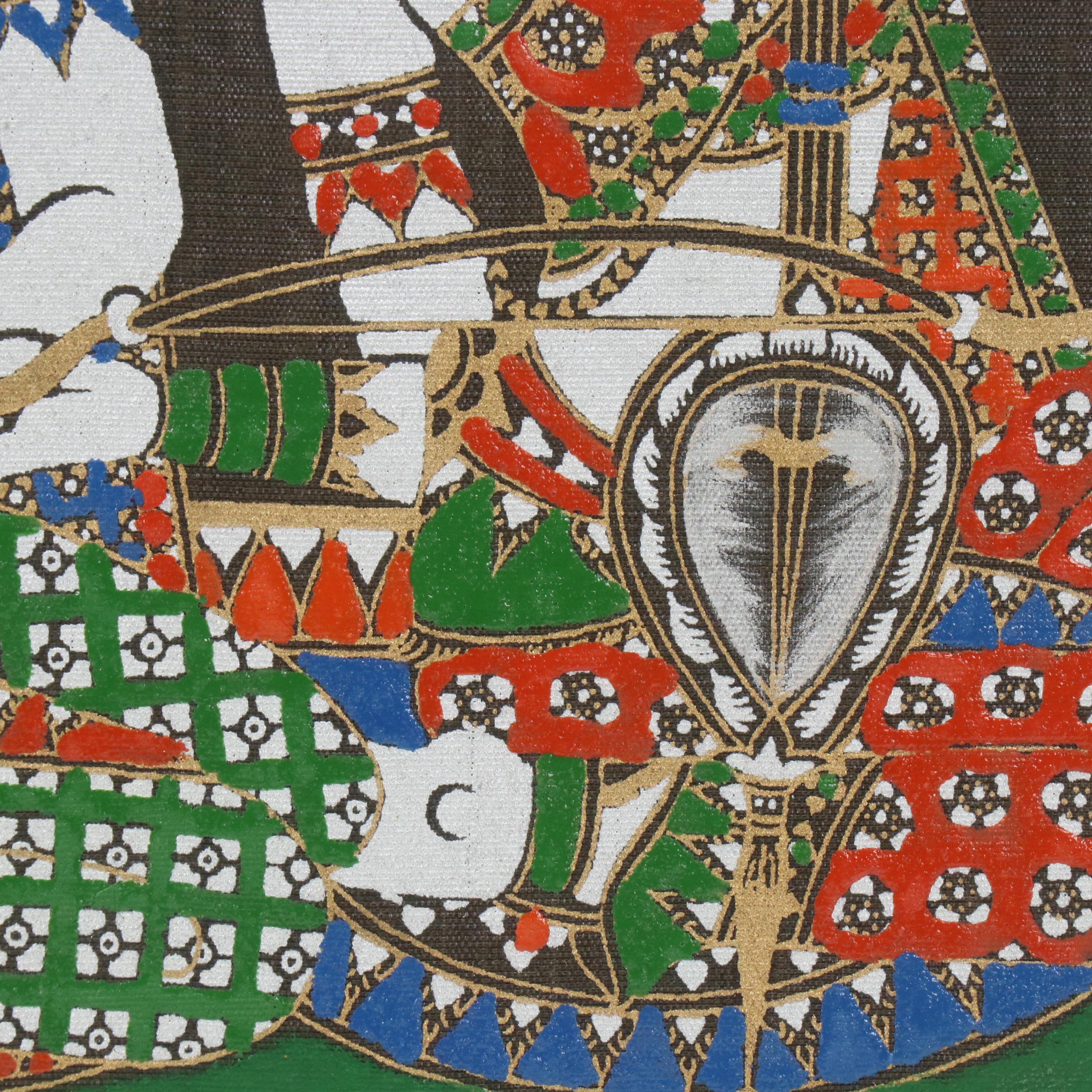 Screenprinted Fabric Panels of Thai Deities