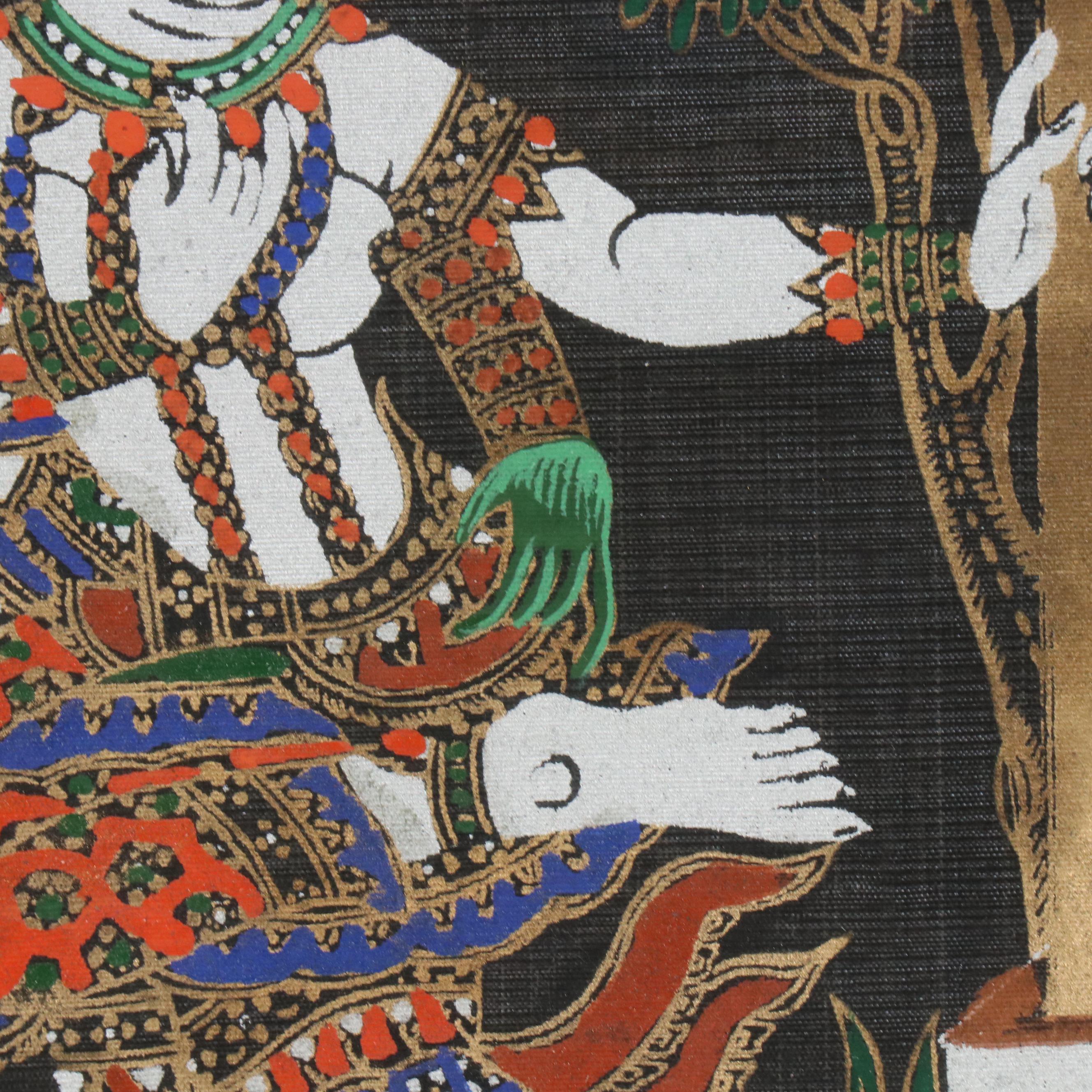 Screenprinted Fabric Panels of Thai Deities