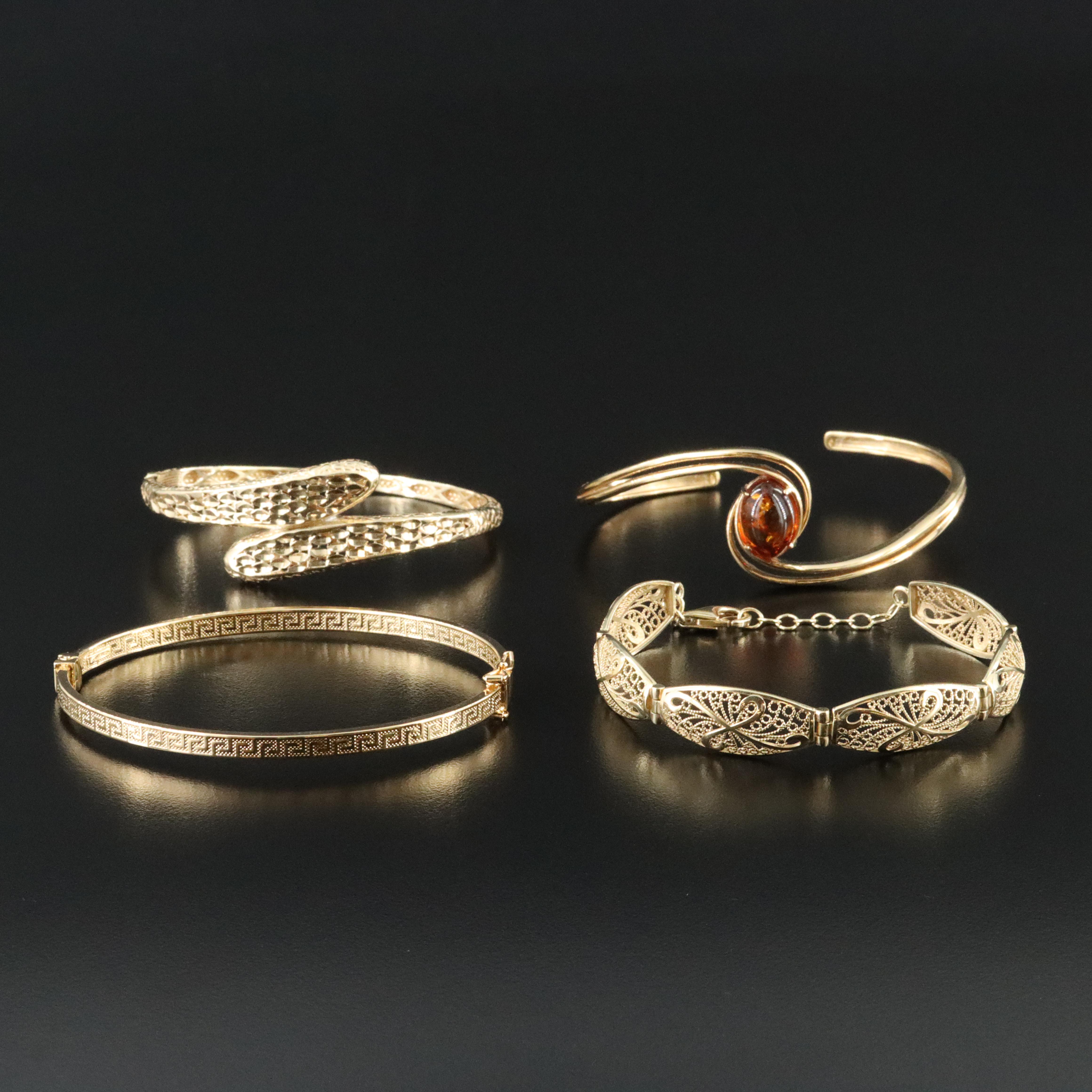 Sterling and Amber Featured in Bracelet Collection