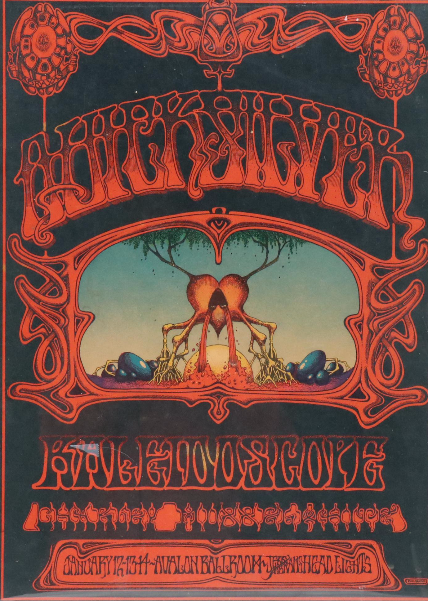 Quicksilver Messenger Service Lithograph Concert Poster, 1968