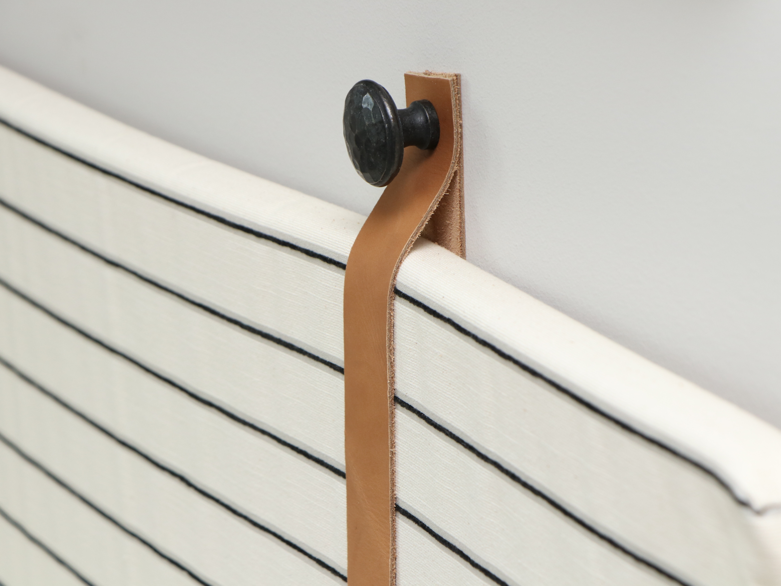 Pair of Uttermost "Avenham" Benches with Hanging Wall Cushions