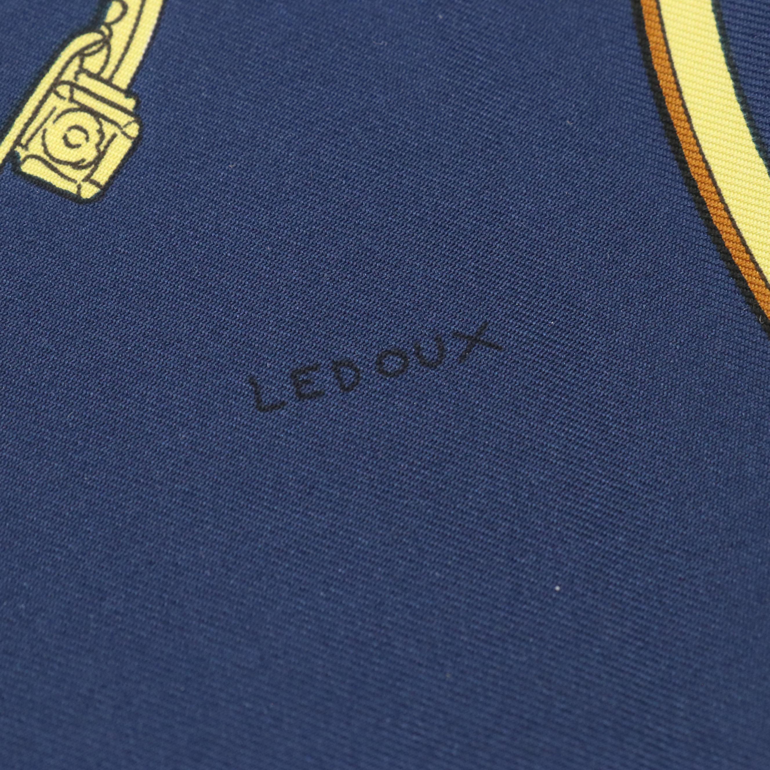 Hermès Early Issue "Springs" Scarf 90 in Silk Twill with Retail Sleeve