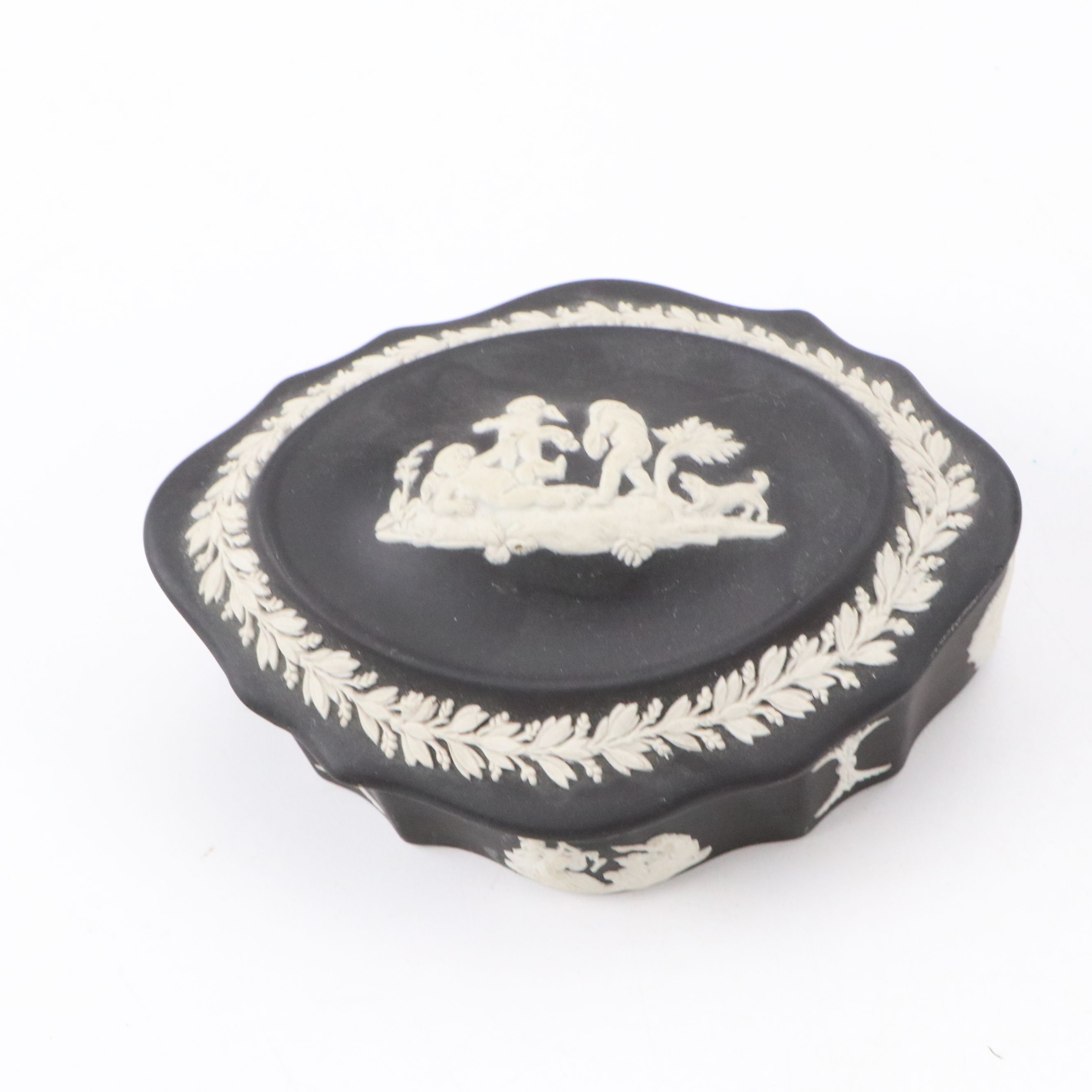 Wedgwood Black Jasperware Decorative Boxes