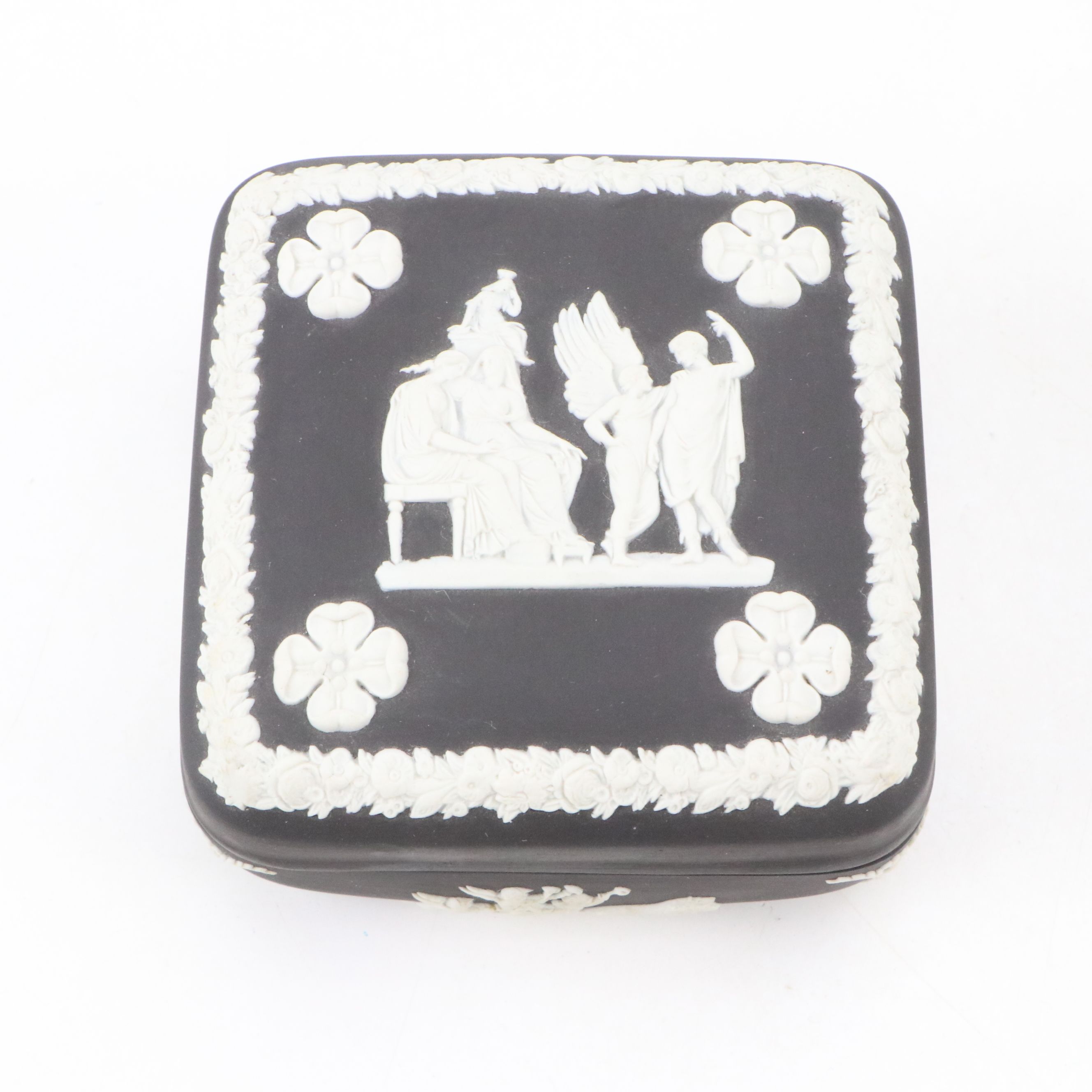 Wedgwood Black Jasperware Decorative Boxes