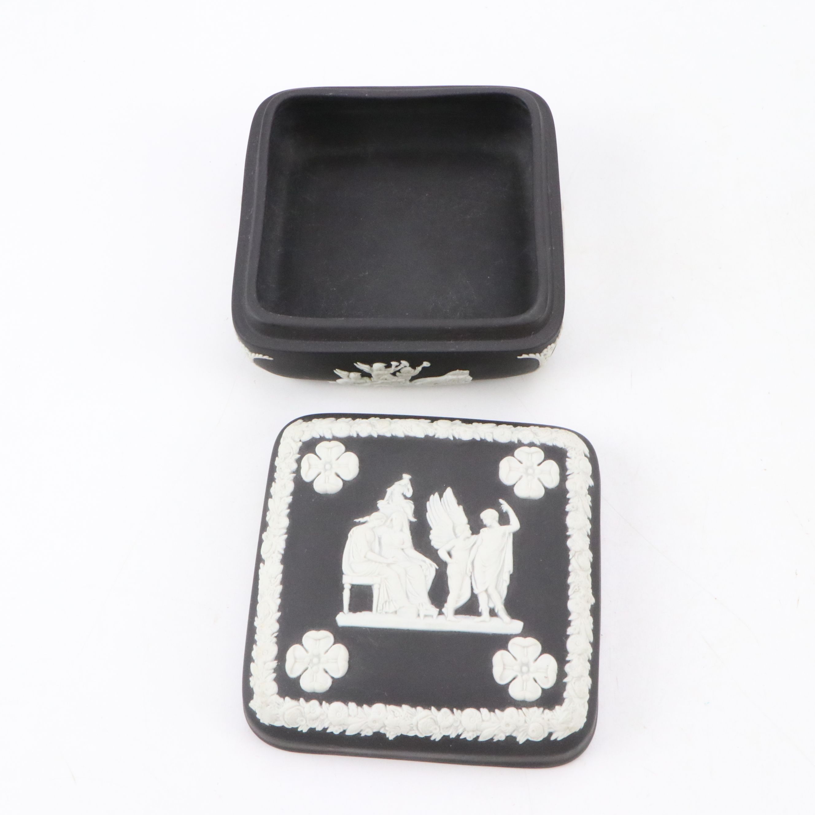 Wedgwood Black Jasperware Decorative Boxes