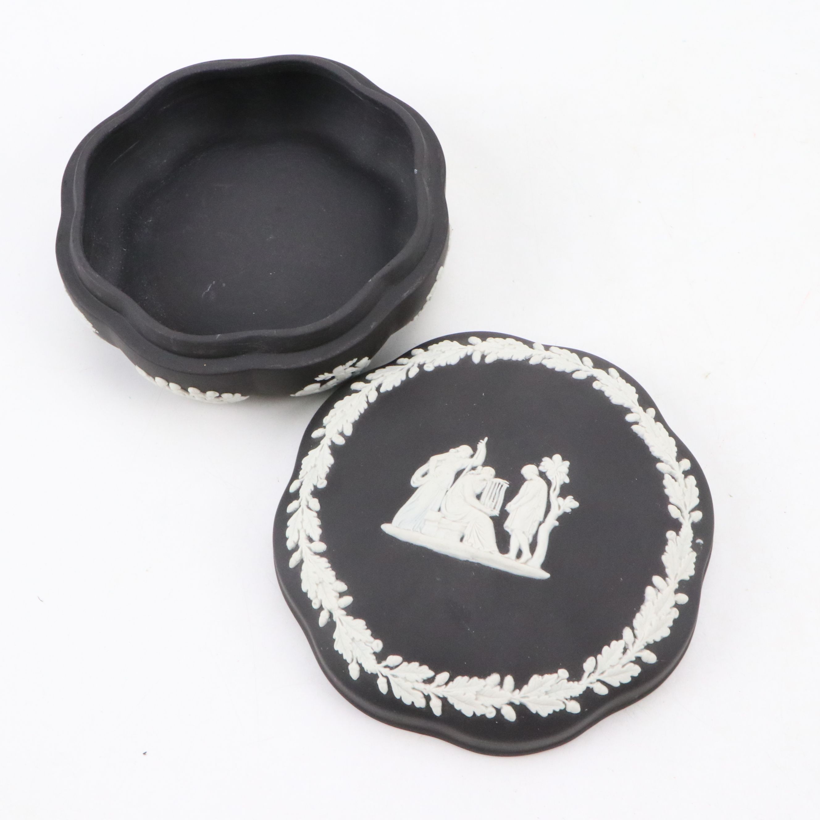 Wedgwood Black Jasperware Decorative Boxes