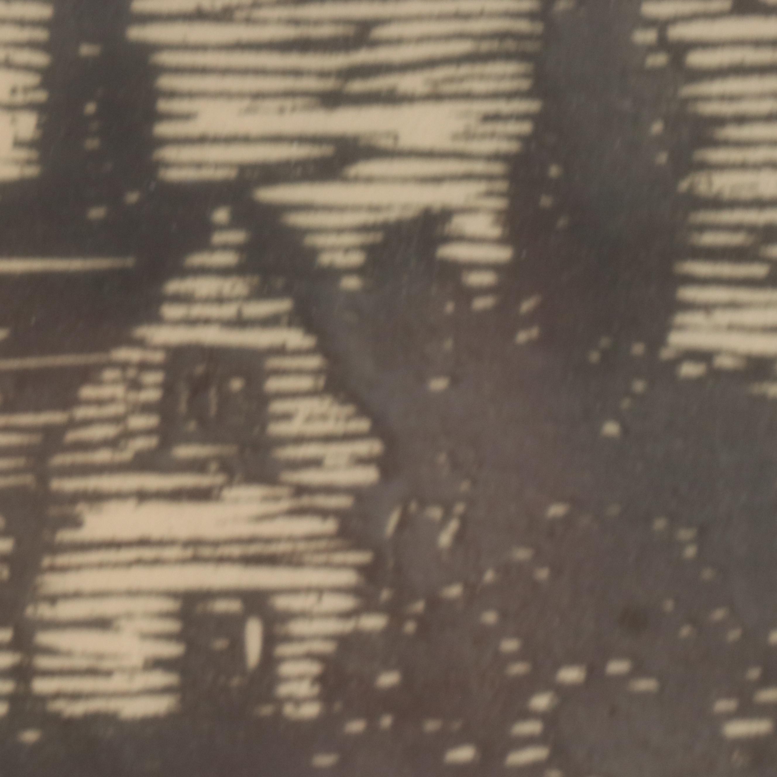 E. Pickering Residential Landscape Woodcut "Horizontals"