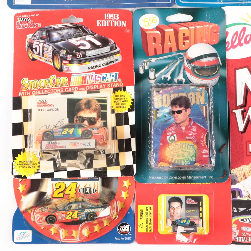 Jeff Gordon Embossed Metal Collector Cards with More NASCAR Memorabilia