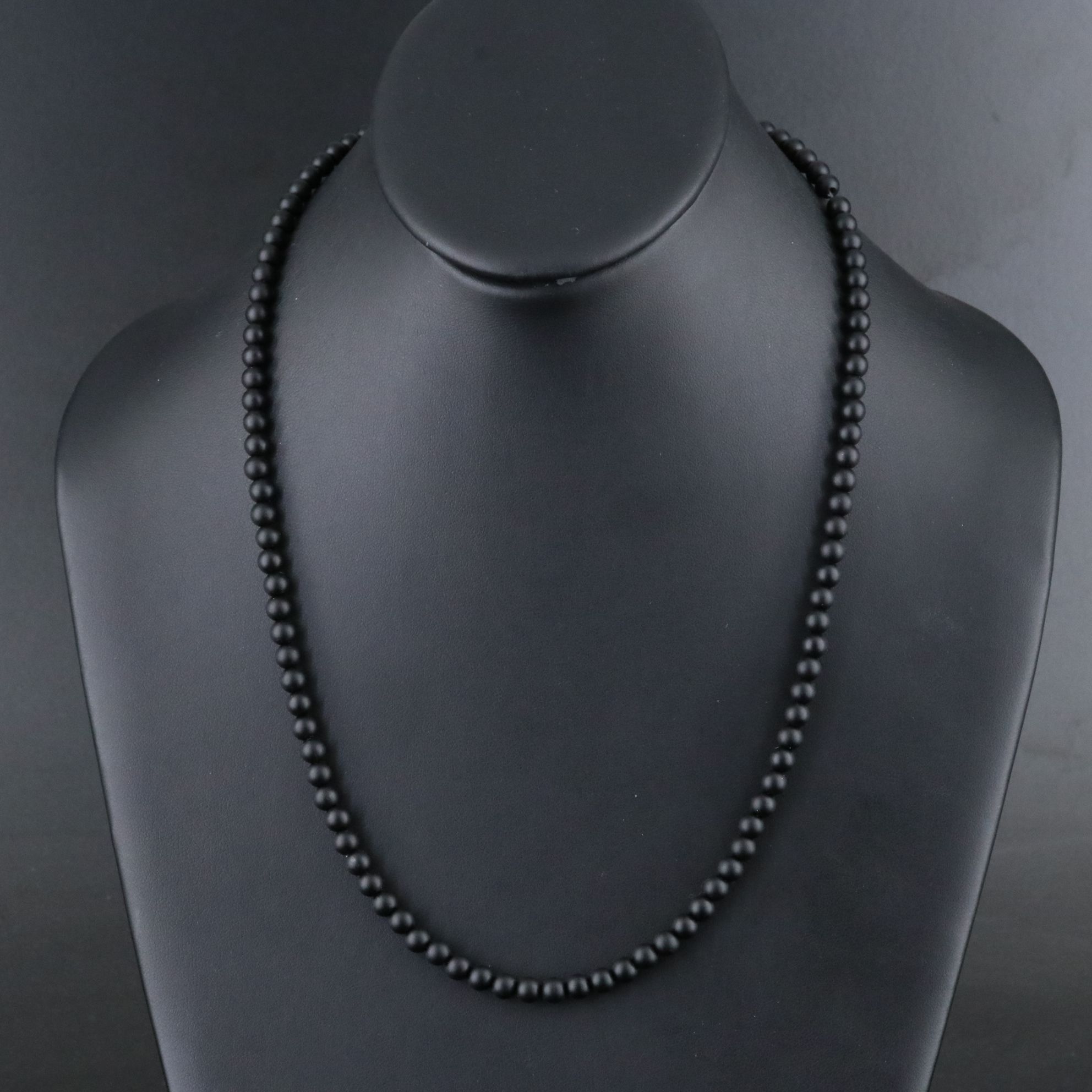 David Yurman Spiritual Beads Sterling and Black Onyx Necklace