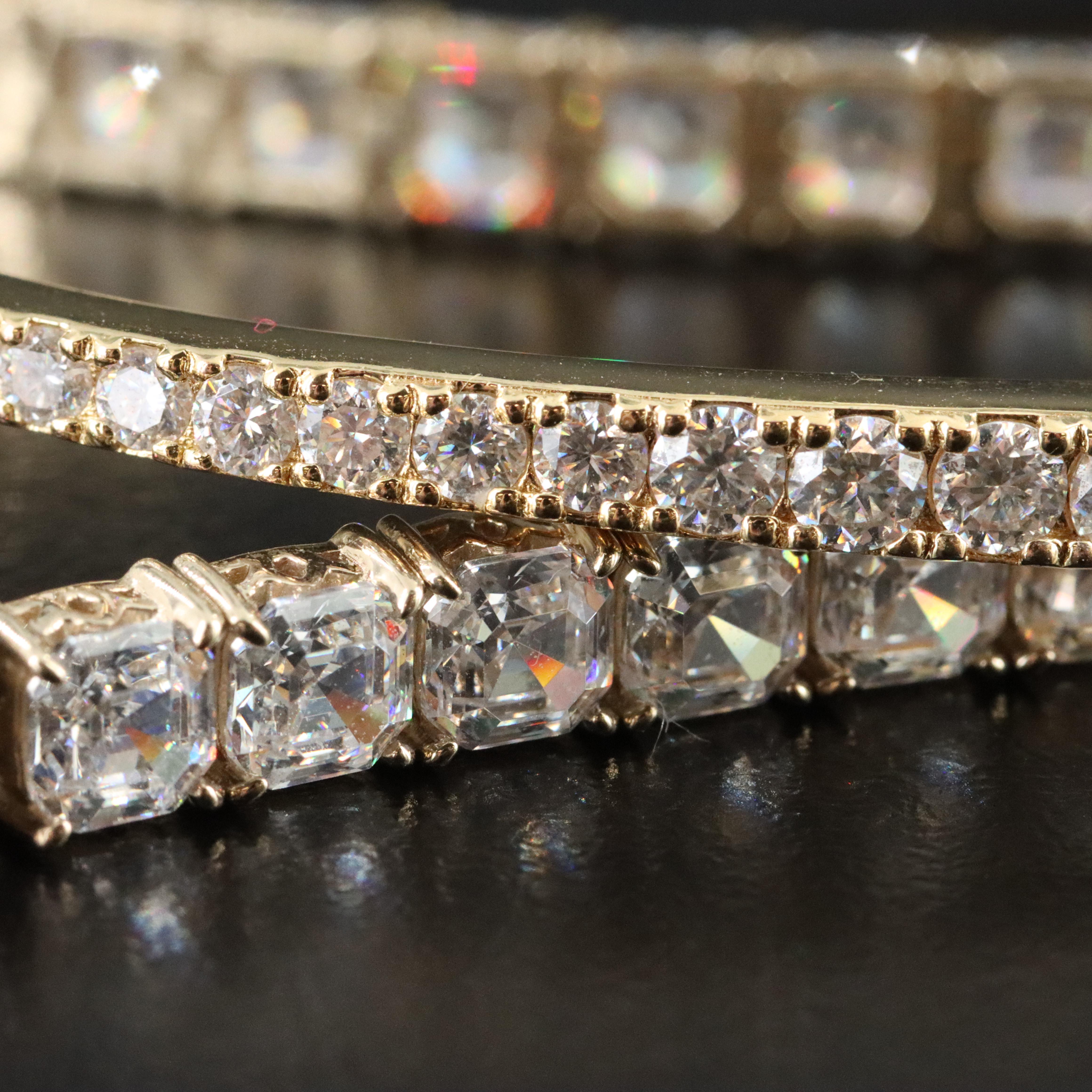 Sterling Moissanite and CZ Bracelets and Necklaces