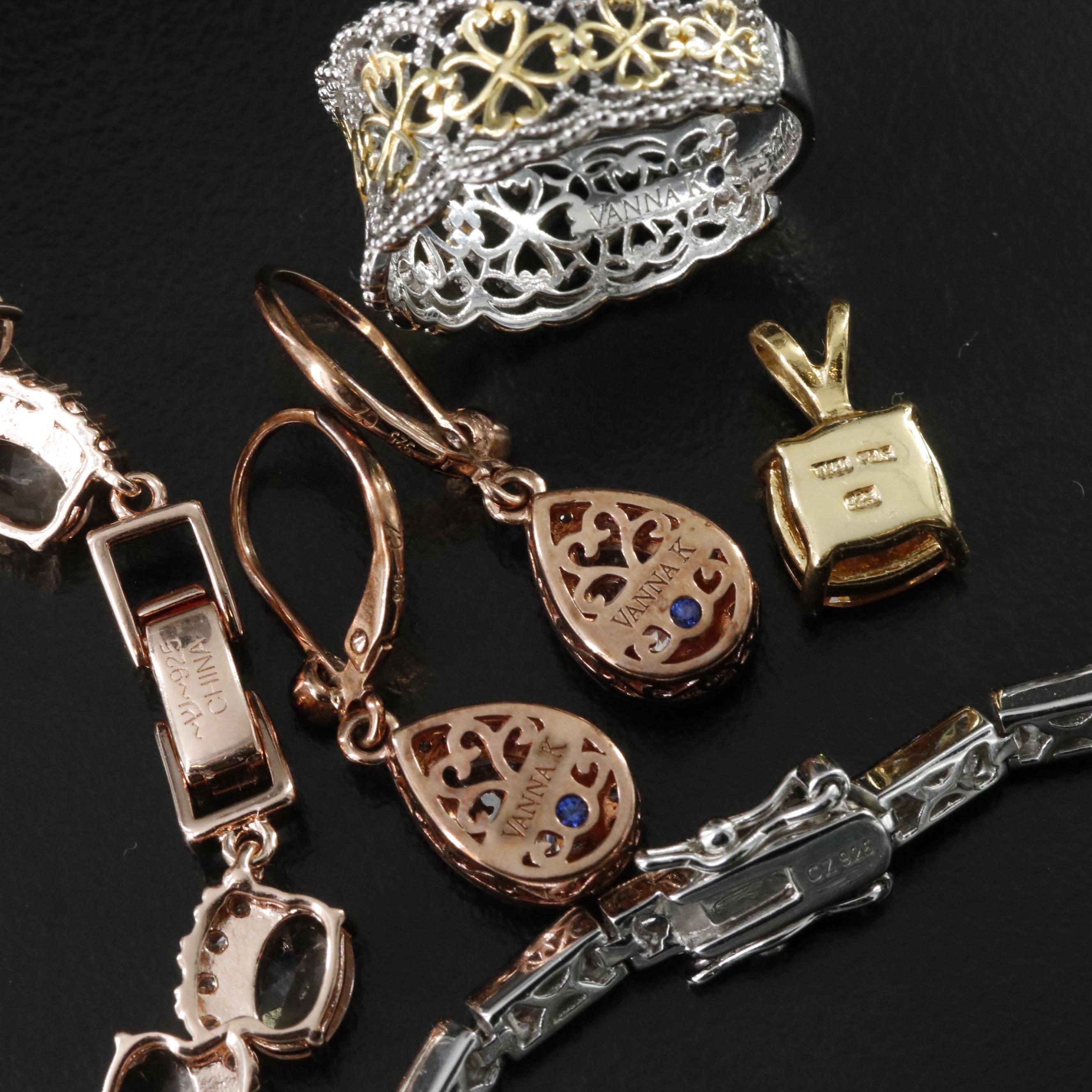Vanna K, Crystal and Moissanite Featured in Sterling Jewelry Collection