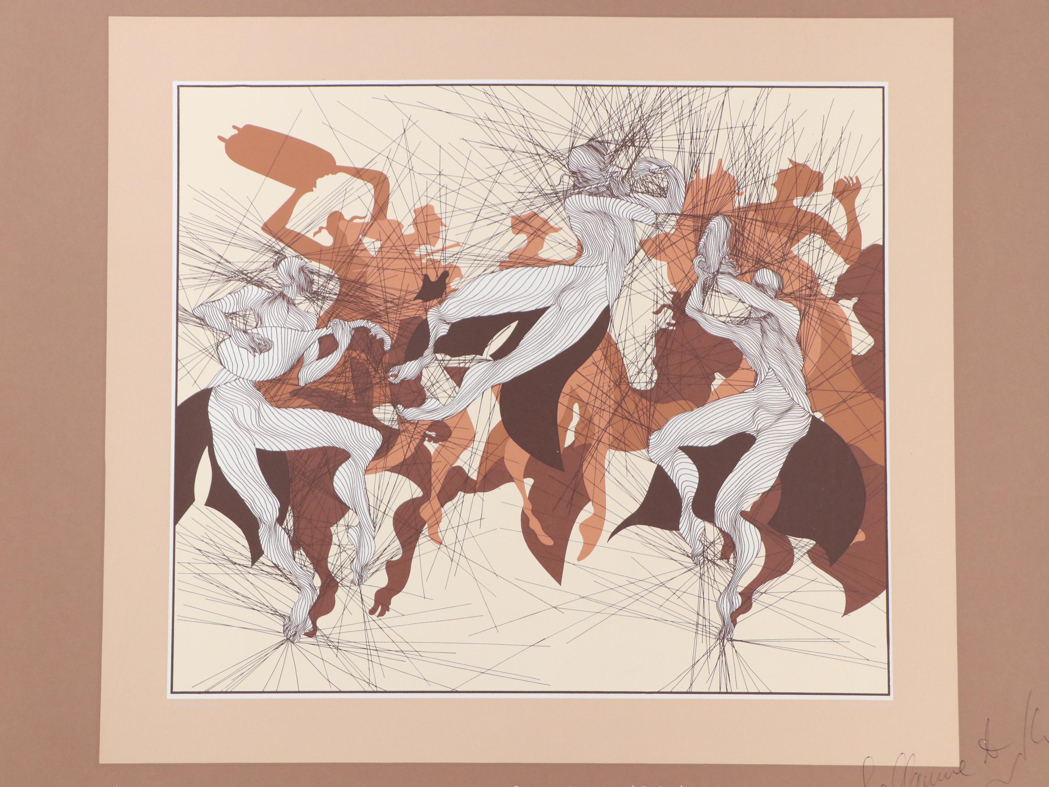 Guillaume Azoulay Surrealist Serigraph Exhibition Poster, 1984