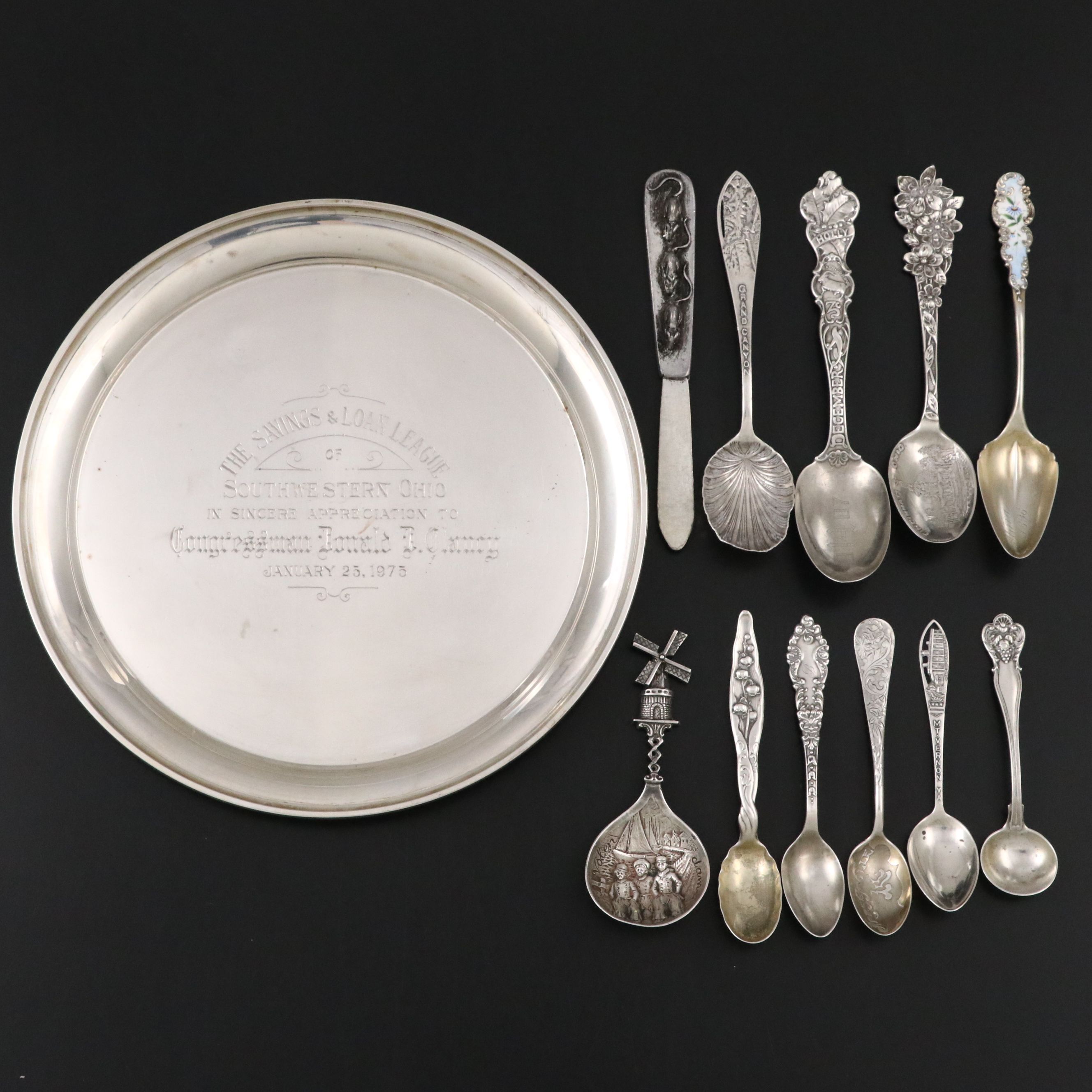 Gorham, Duhme Jewelry Co., and More Sterling Spoons with Sterling Plate
