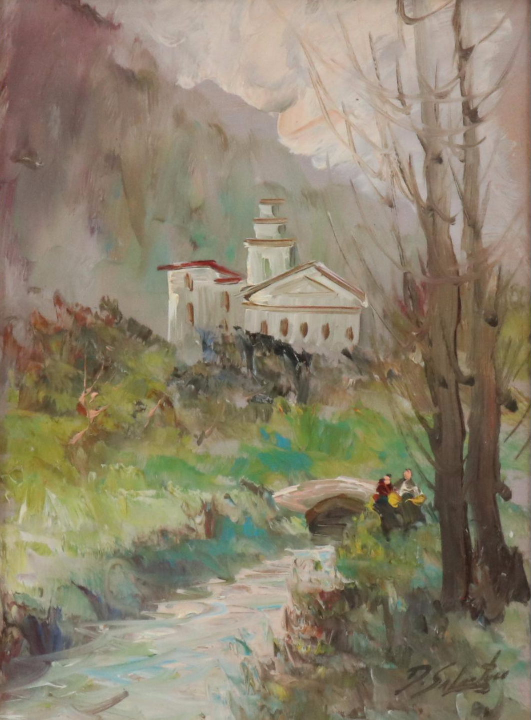 D. Salvatore Landscape Oil Painting