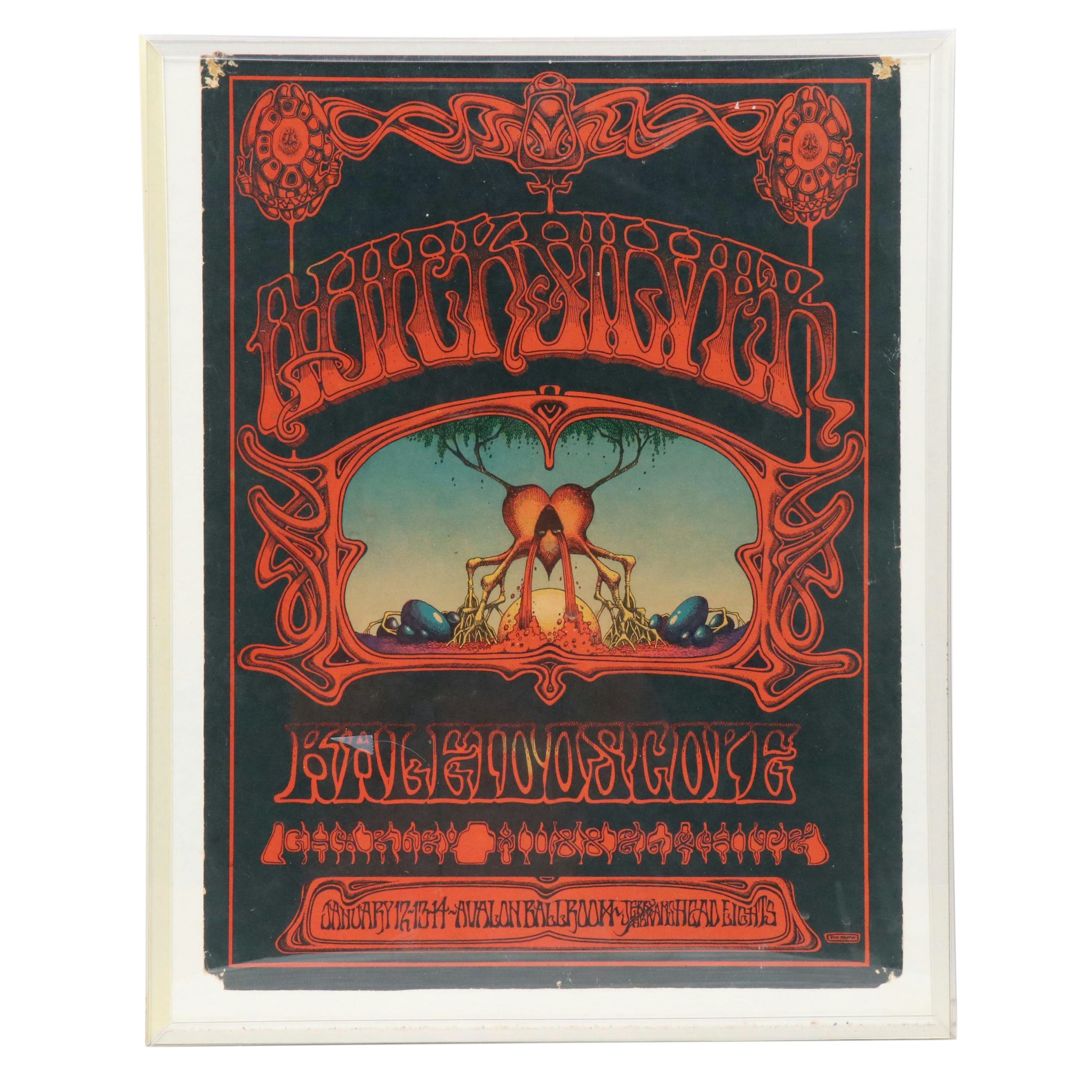 Quicksilver Messenger Service Lithograph Concert Poster, 1968