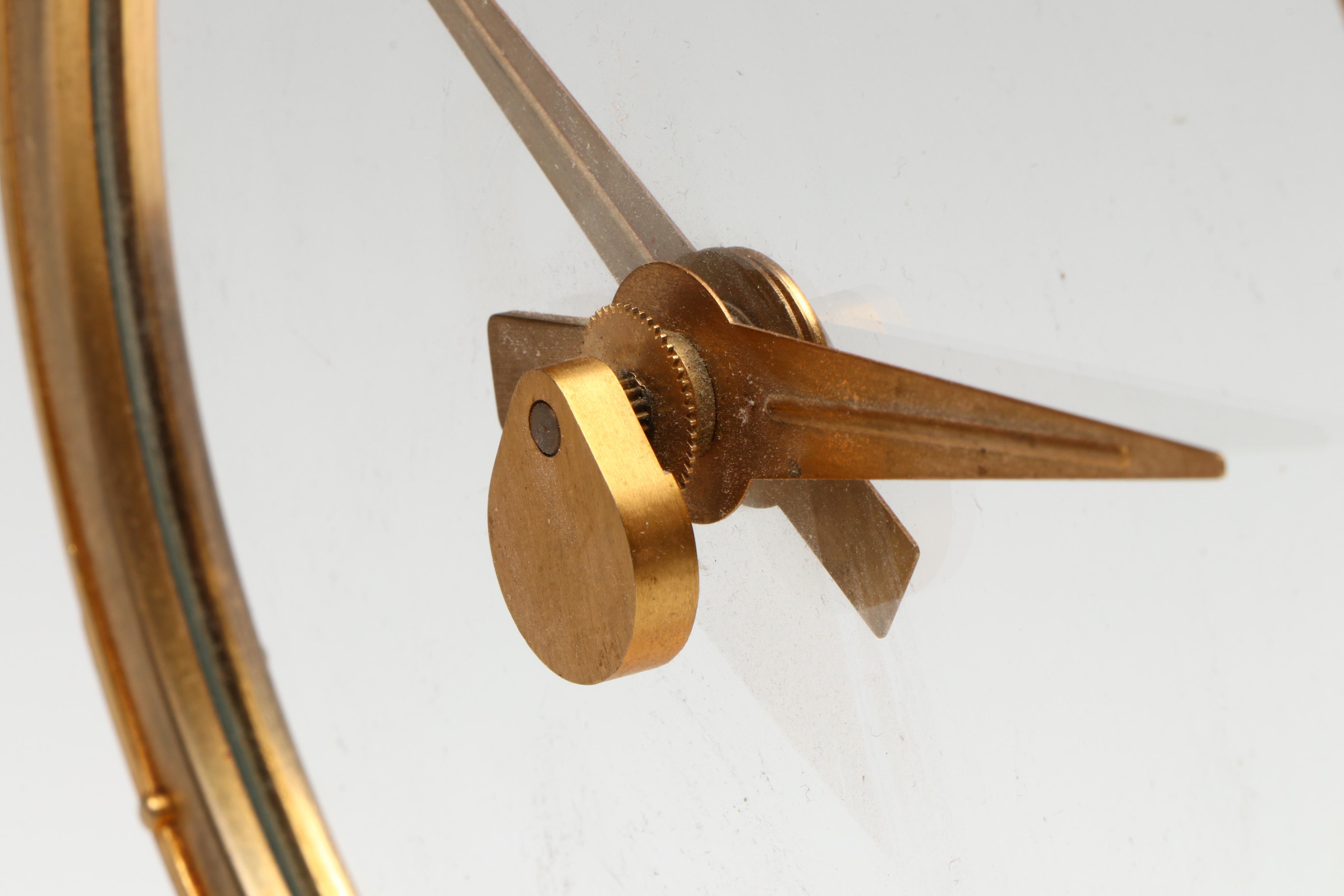 Jefferson "Golden Hour" Art Deco Style Electric Clock, Mid to Late 20th Century