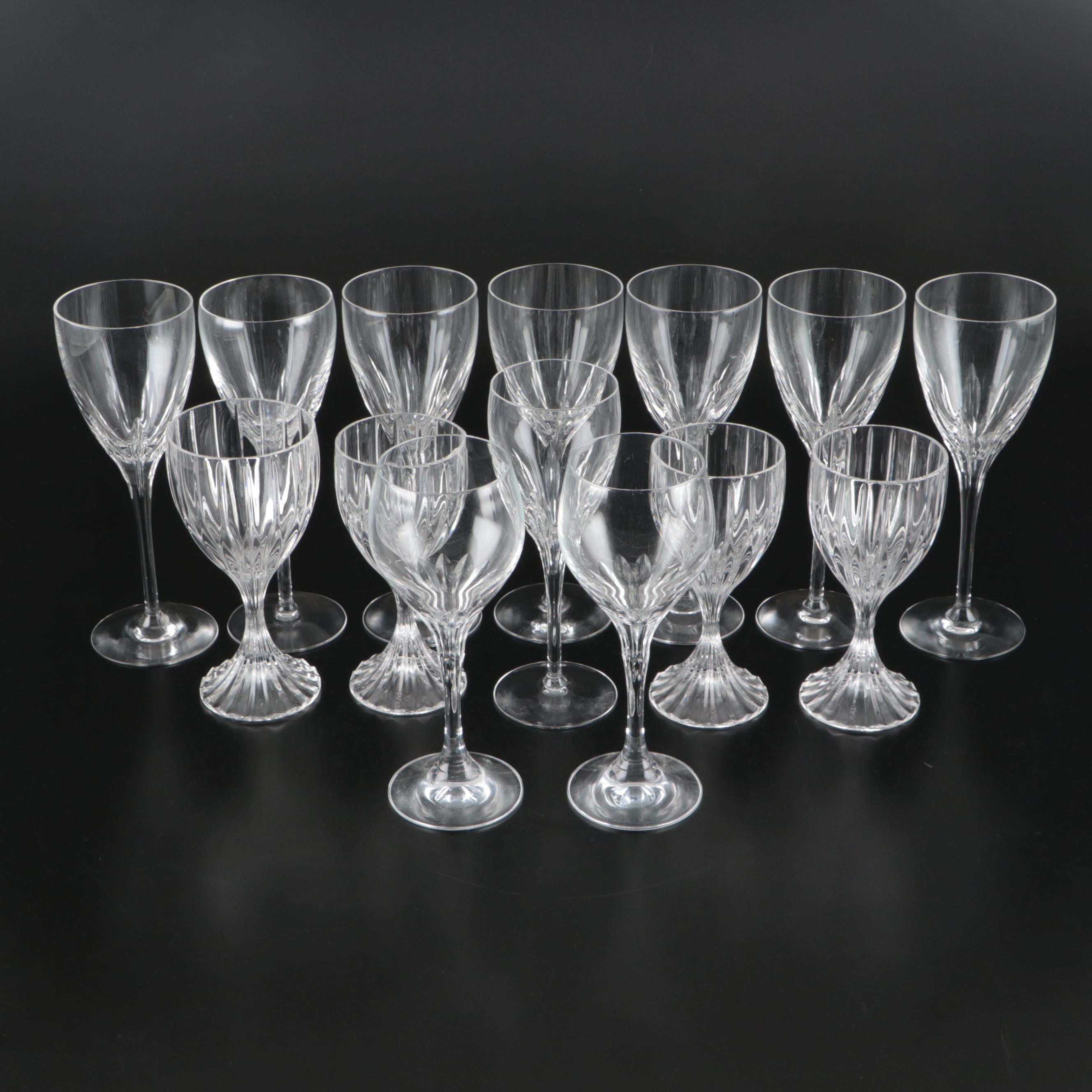 Lenox Crystal "Firelight" and Mikasa "Park Lane" Wine Glasses