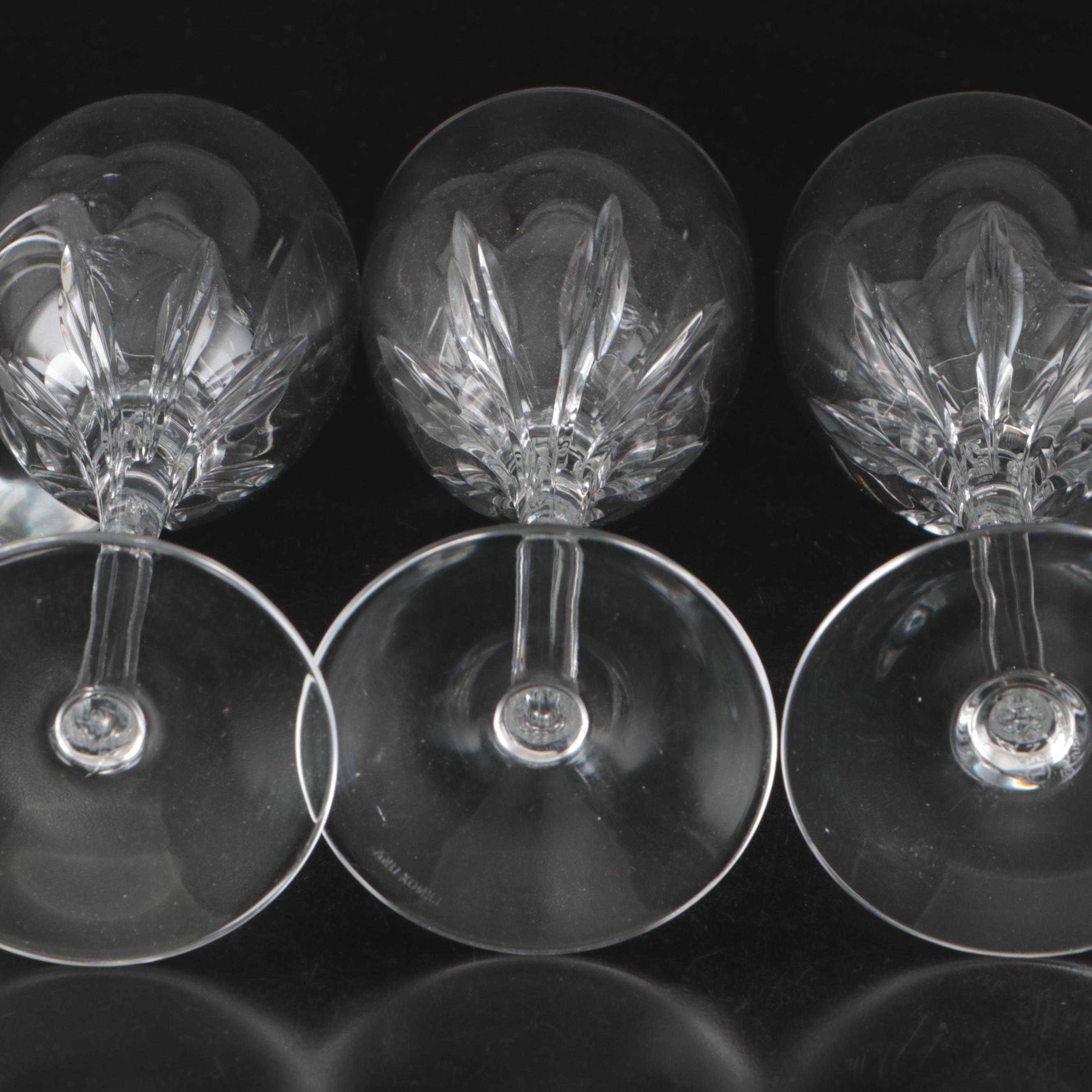Lenox Crystal "Firelight" and Mikasa "Park Lane" Wine Glasses