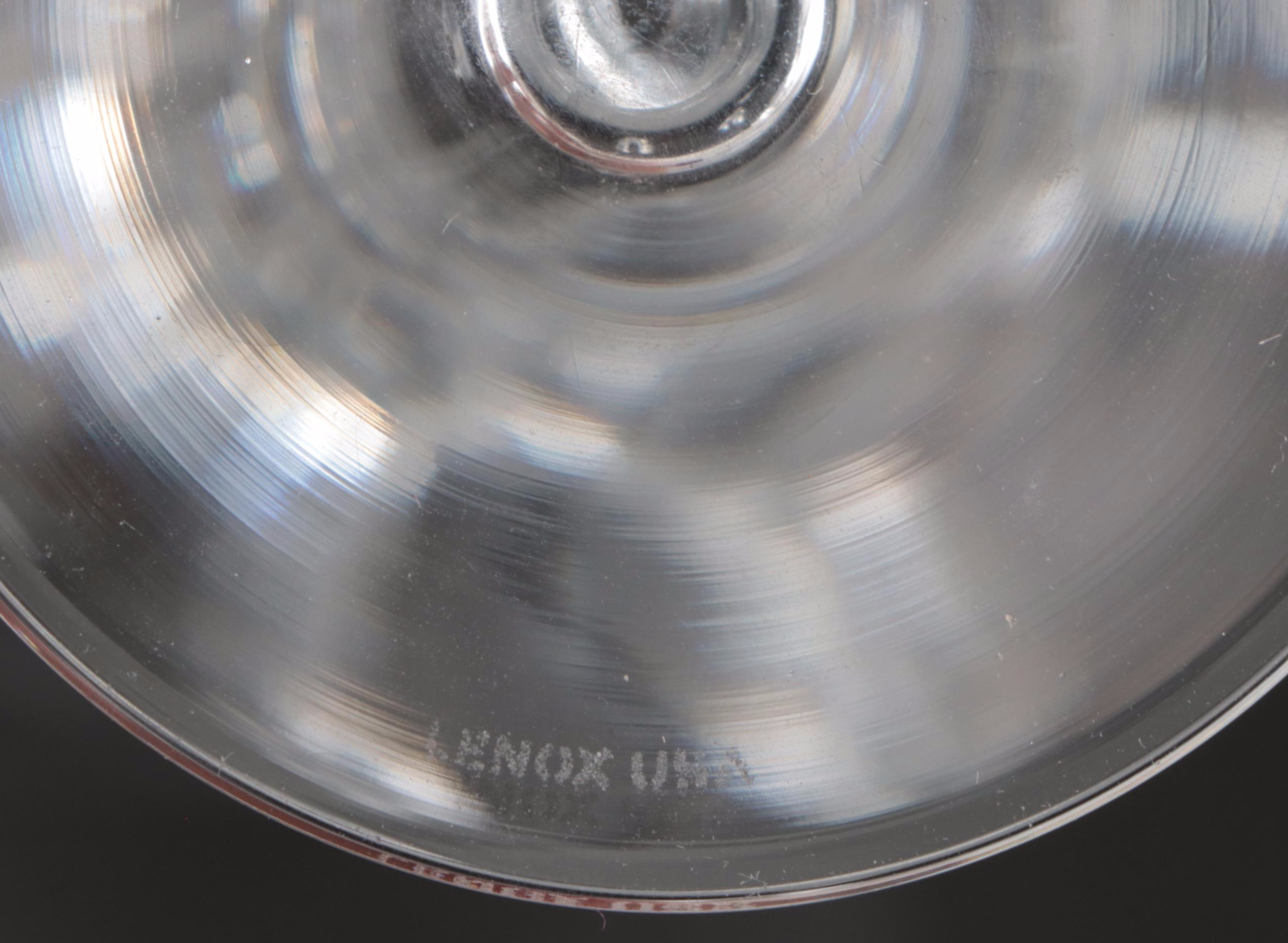 Lenox Crystal "Firelight" and Mikasa "Park Lane" Wine Glasses