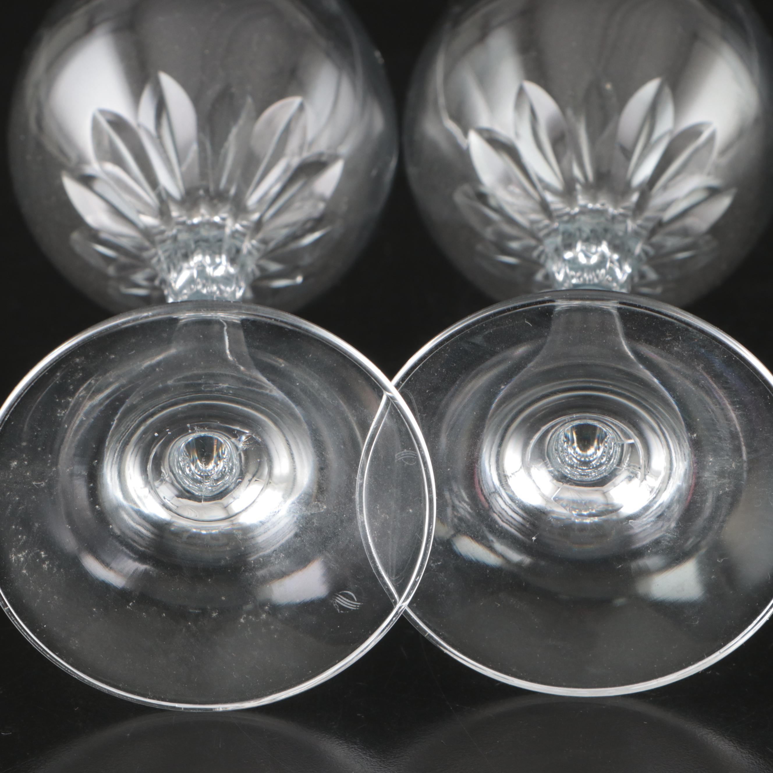 Lenox Crystal "Firelight" and Mikasa "Park Lane" Wine Glasses