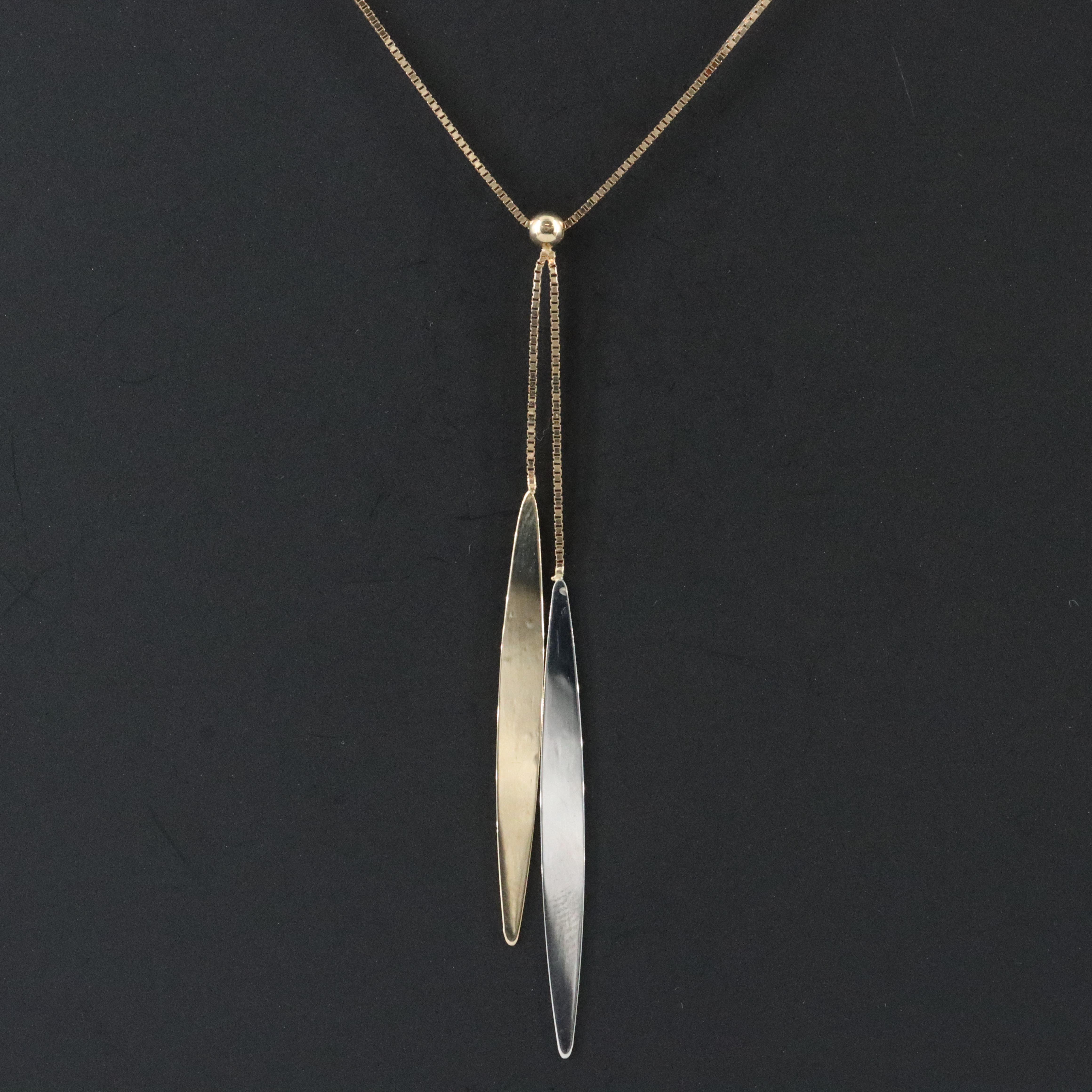 Italian 14K Two-Tone Négligéé Necklace
