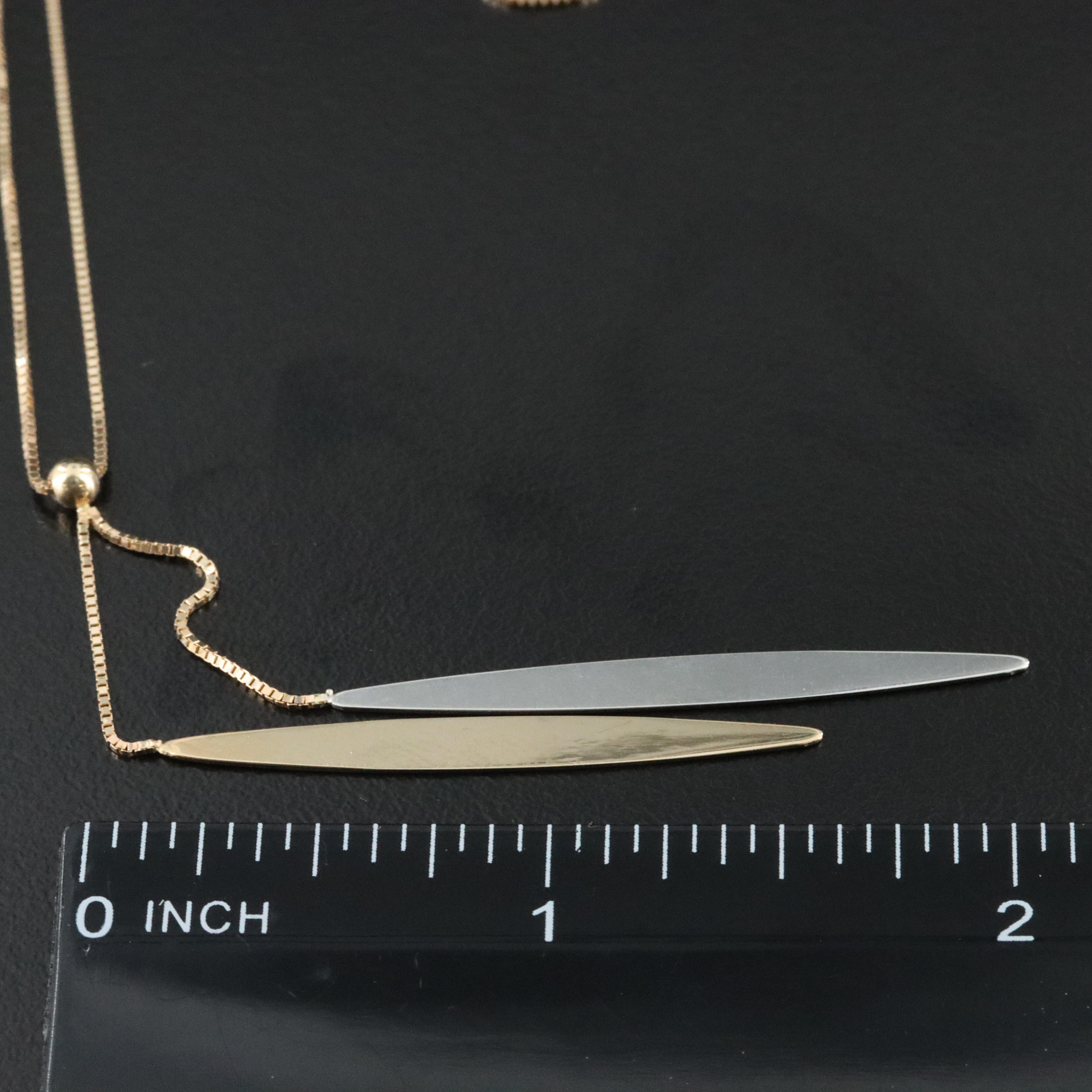 Italian 14K Two-Tone Négligéé Necklace
