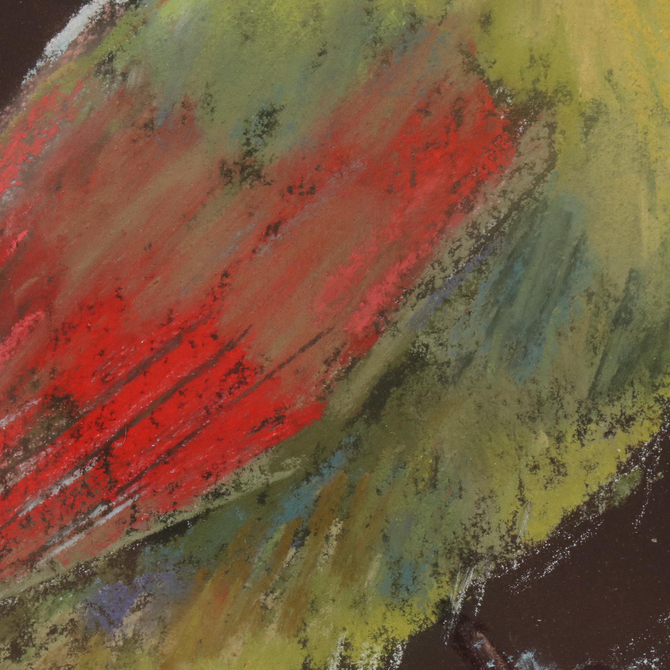 Sunkyung Choi Pastel Drawing of Bird, 21st Century