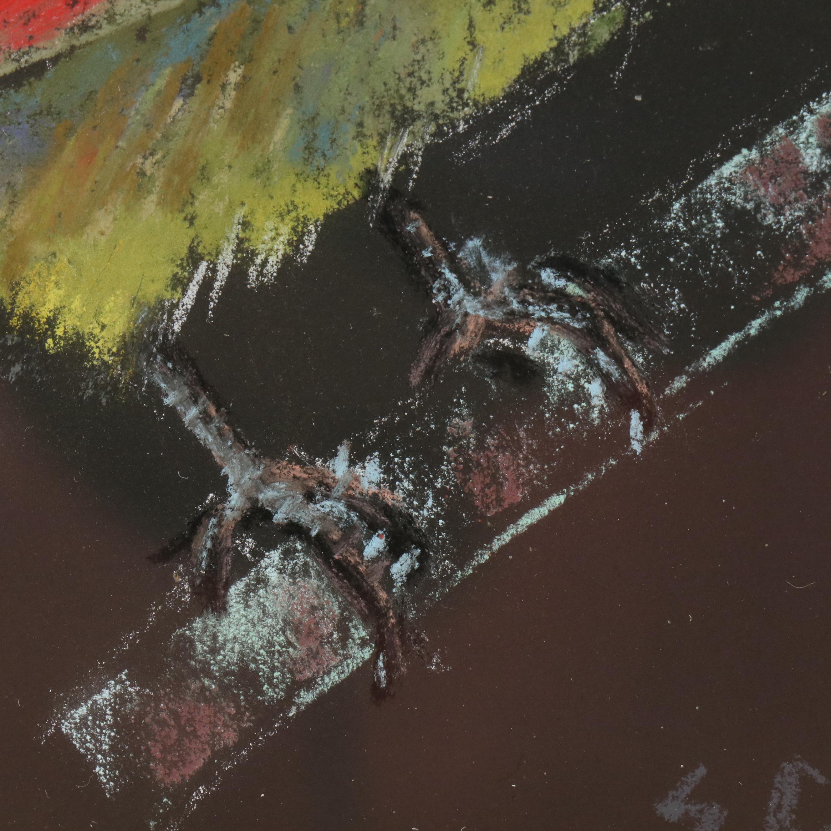 Sunkyung Choi Pastel Drawing of Bird, 21st Century