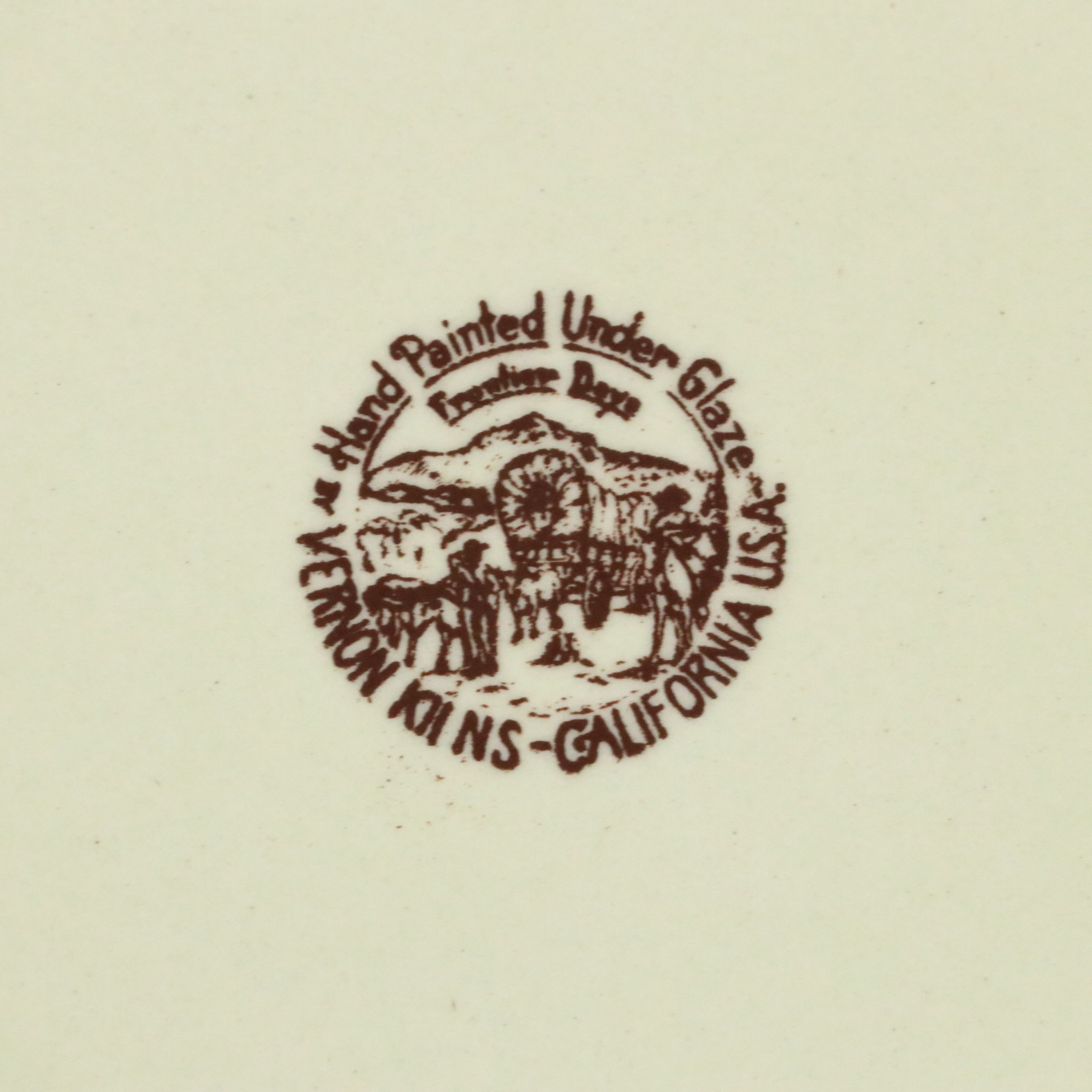 Vintage Ceramic Cowboy Dishes and  Tableware, Mid to Late 20th Century