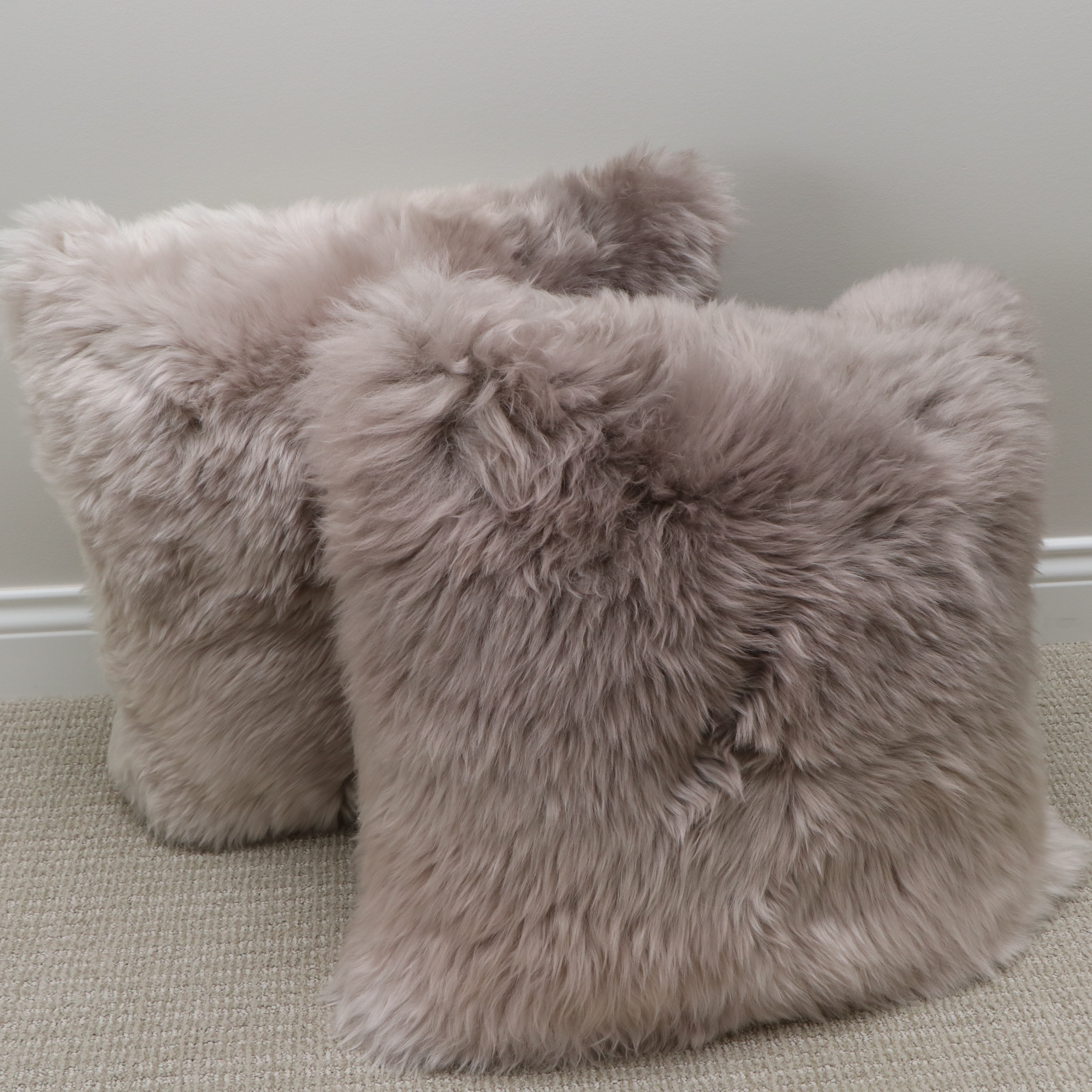 Safavieh "Cuddle" Faux Fur Throw, Surya Sheepskin Pillows and More Pillows