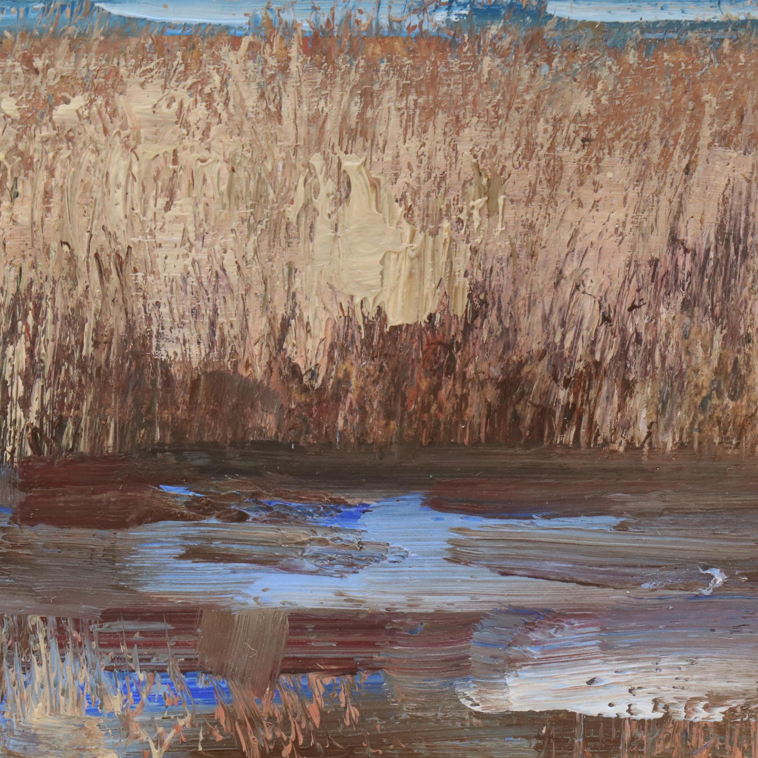 Natalia Demenko Sunset Landscape Oil Painting, 21st Century