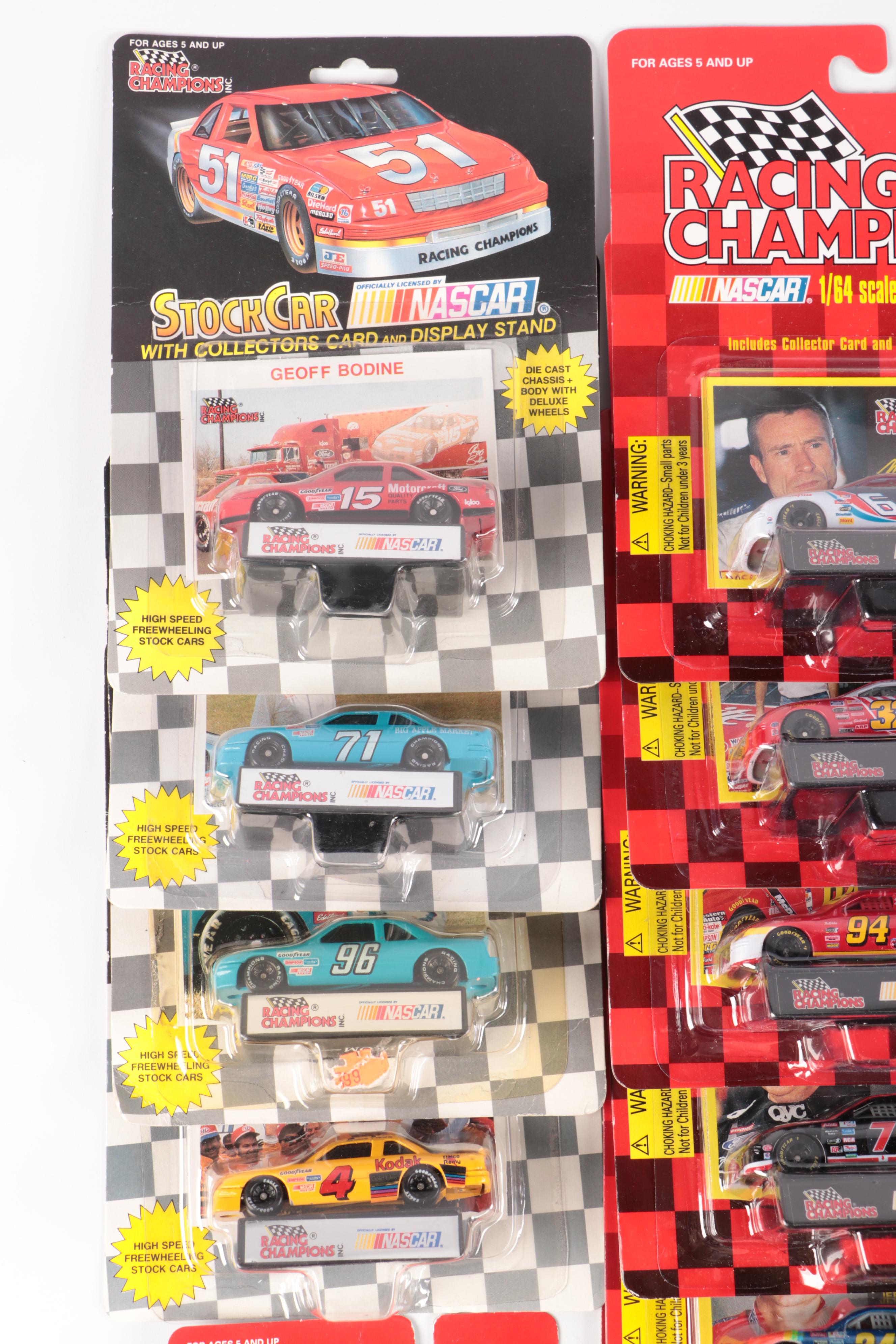 NASCAR Racing Superstars and Champions Diecast Cars with Transporter