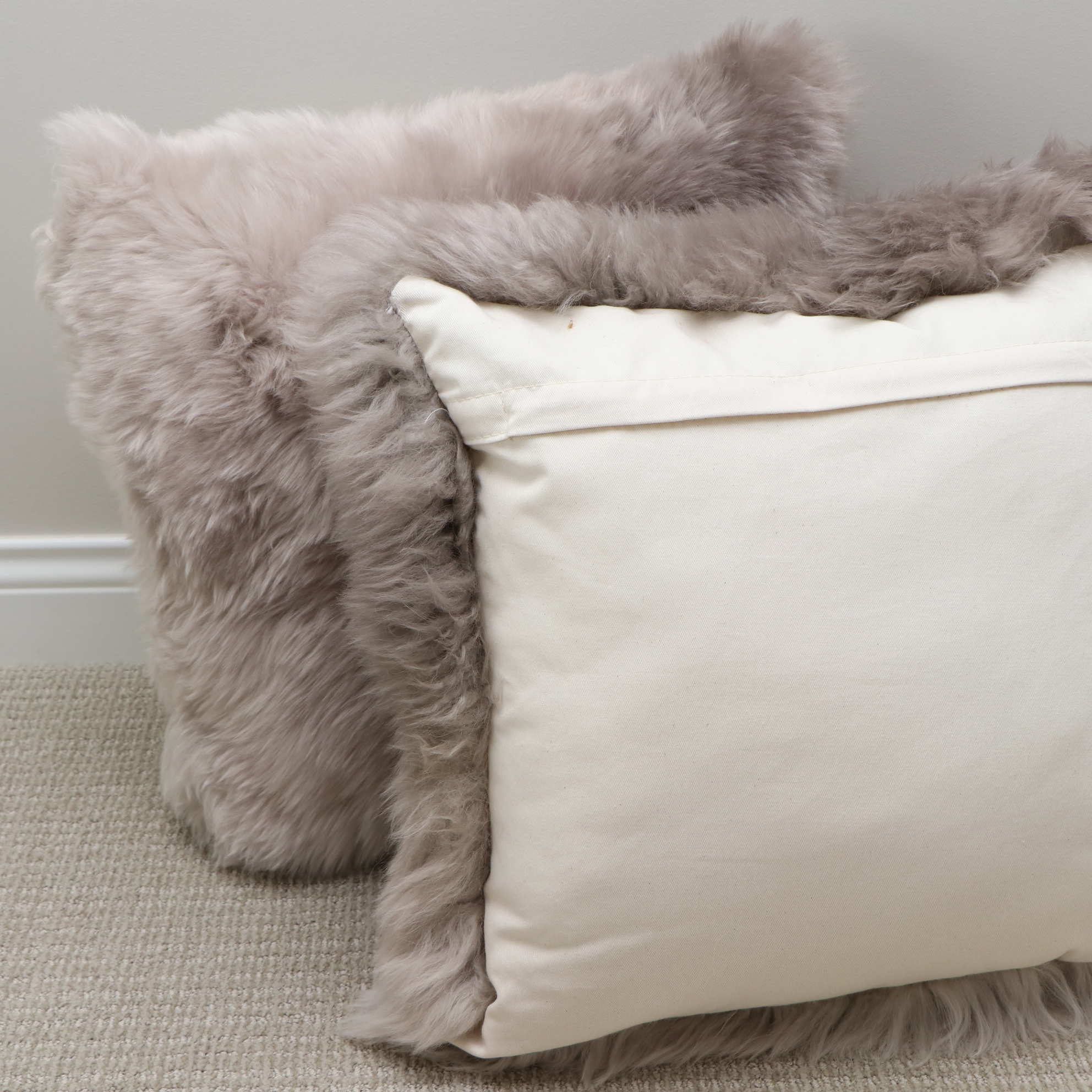 Safavieh "Cuddle" Faux Fur Throw, Surya Sheepskin Pillows and More Pillows