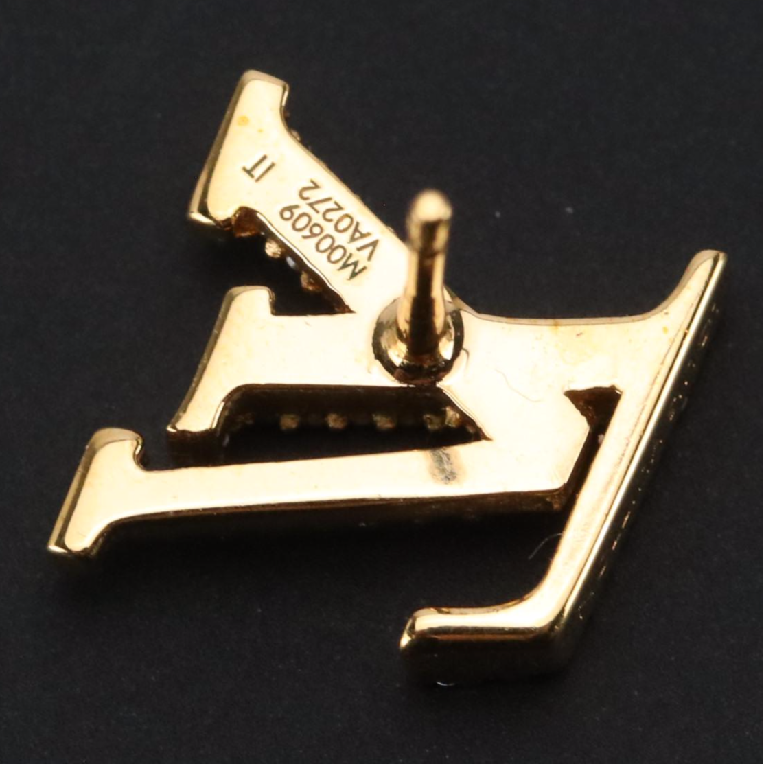 Louis Vuitton "LV Iconic" Crystal Earrings in Box