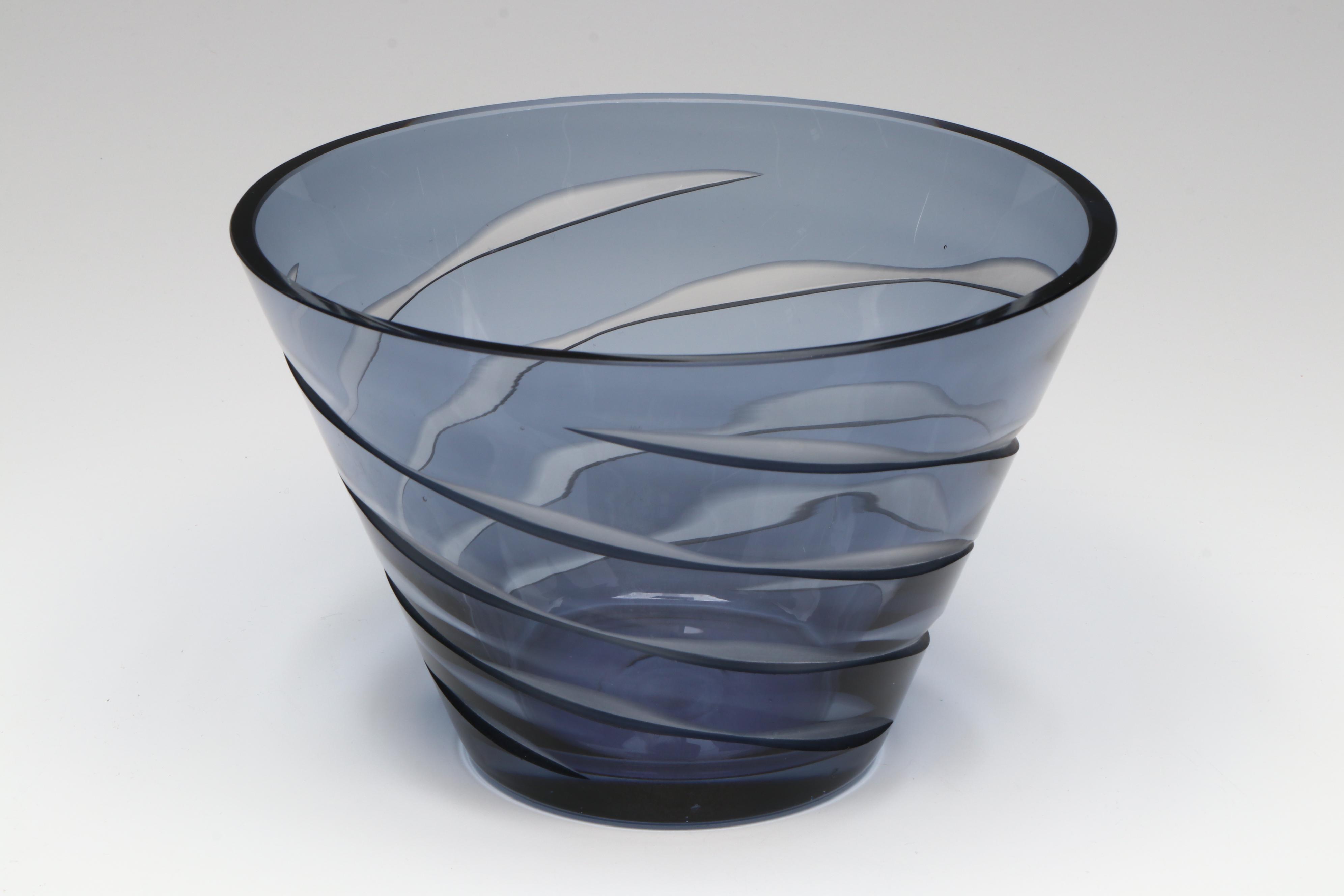 Vintage Paneled Iced Tea Glasses with Other Glass Tableware and Decor