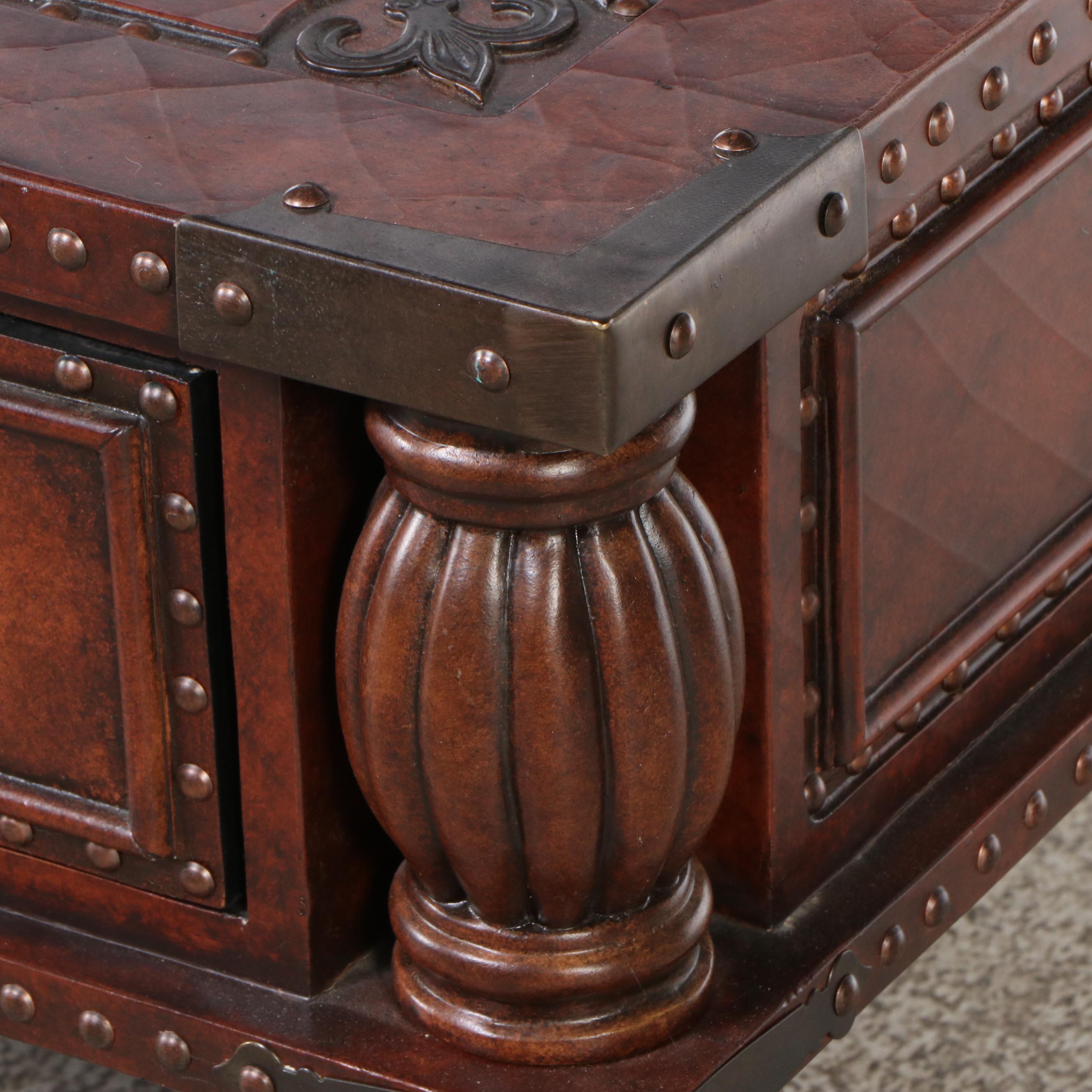 Anglo-Indian Style Two-Drawer Coffee Table