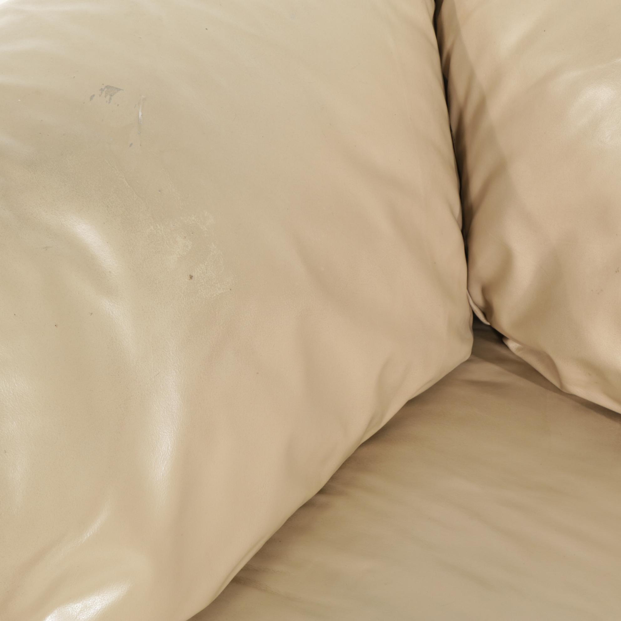 The Leather Factory Tan Sofa